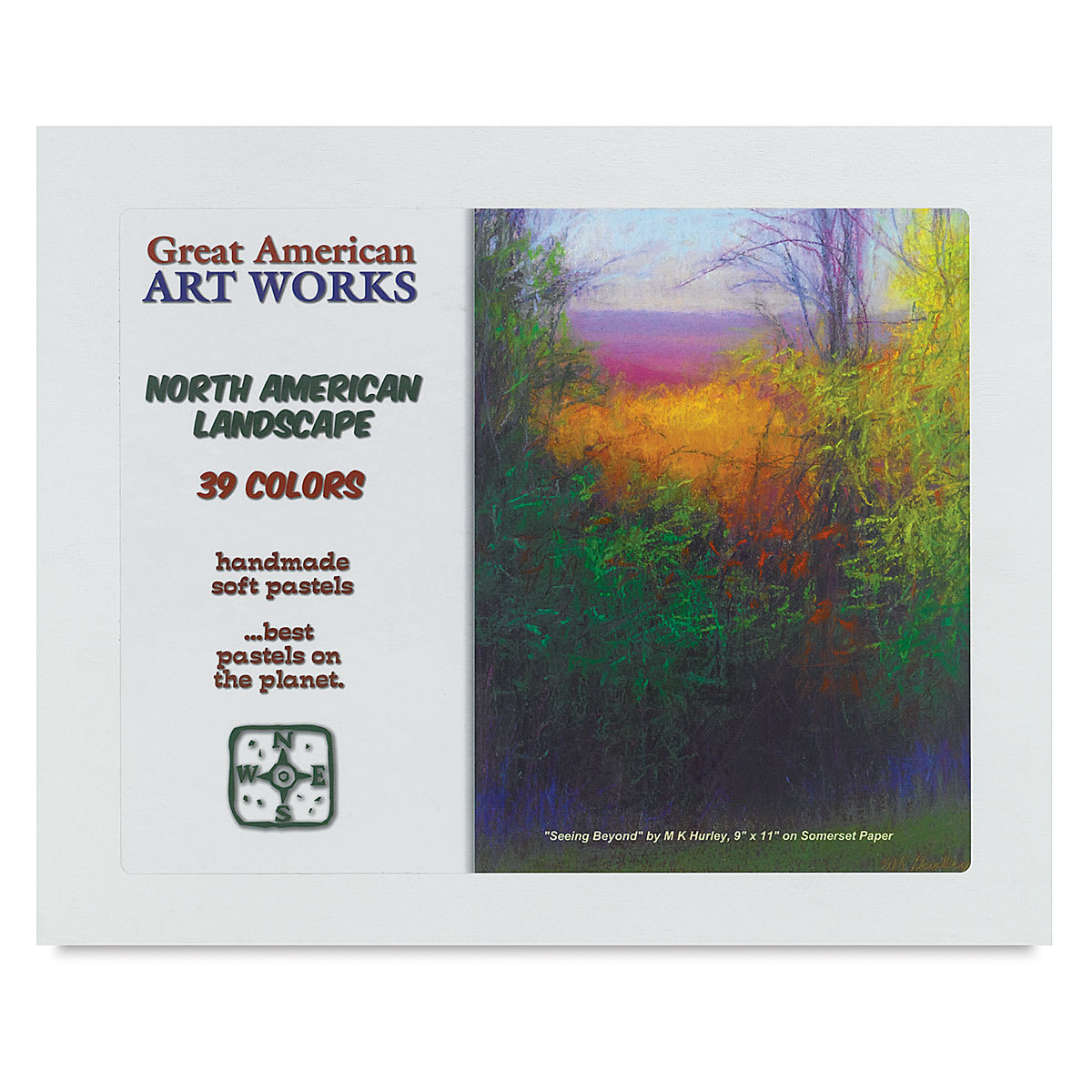 Great American Handmade Pastel Set - North American Landscape, Set of 39, In Package