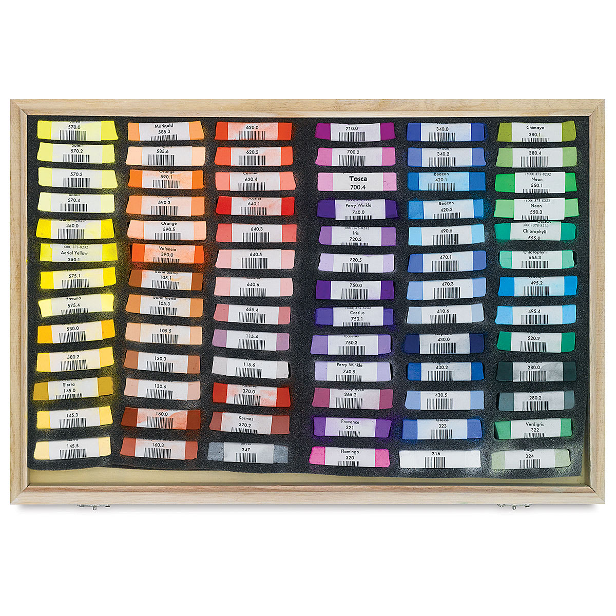Great American Art Works Pastel Set - Tarbet Floral, Set of 78, pastels inside
