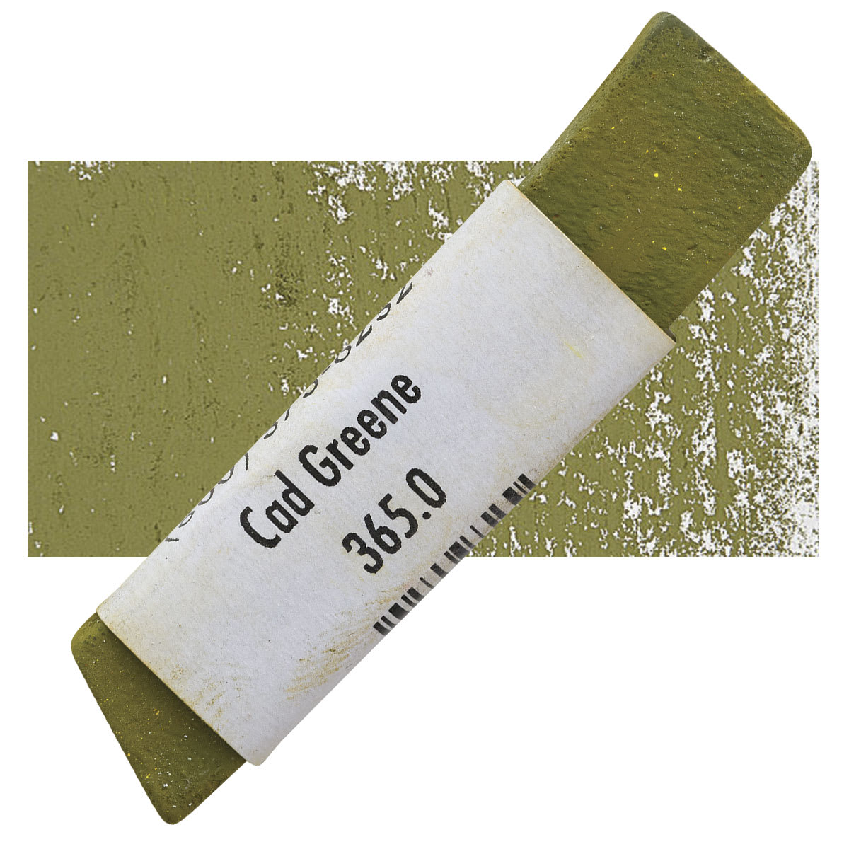 Great American Handmade Pastel - Cadmium Green 0, 365.0 pastel and swatch