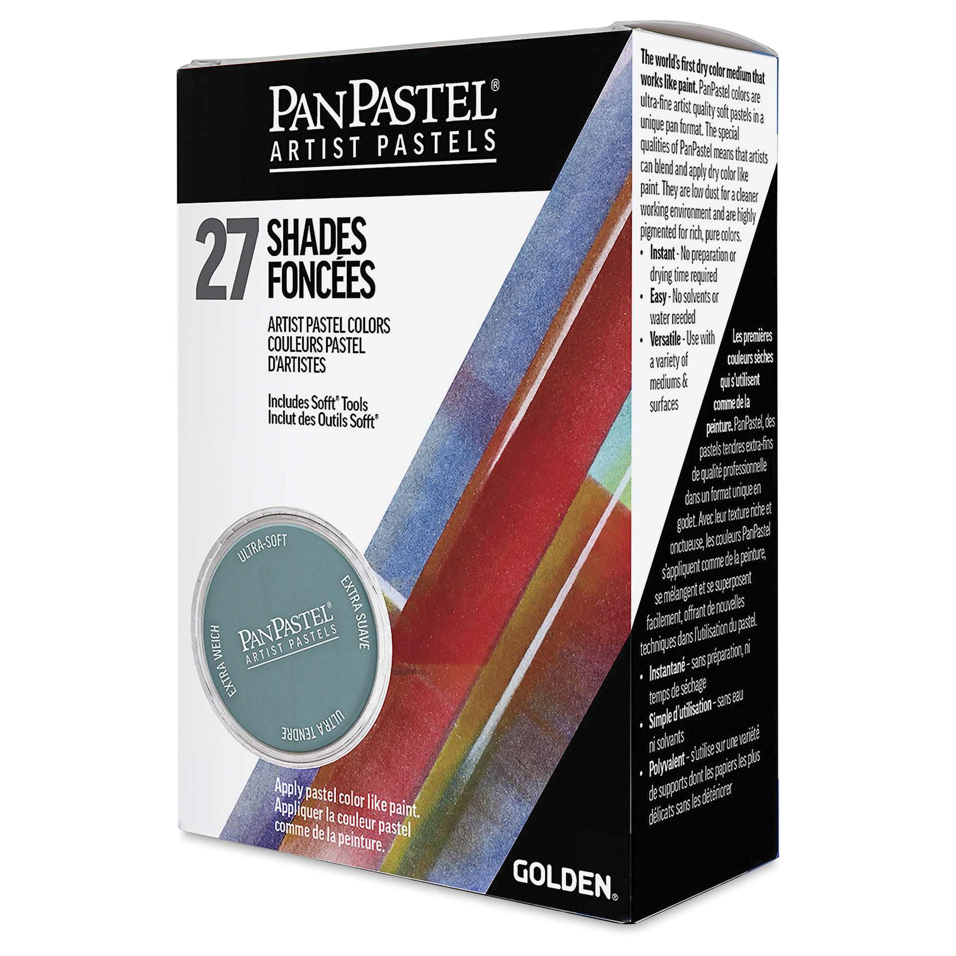 PanPastel Artists' Painting Pastels Set - Shades, Set of 27 - packaging