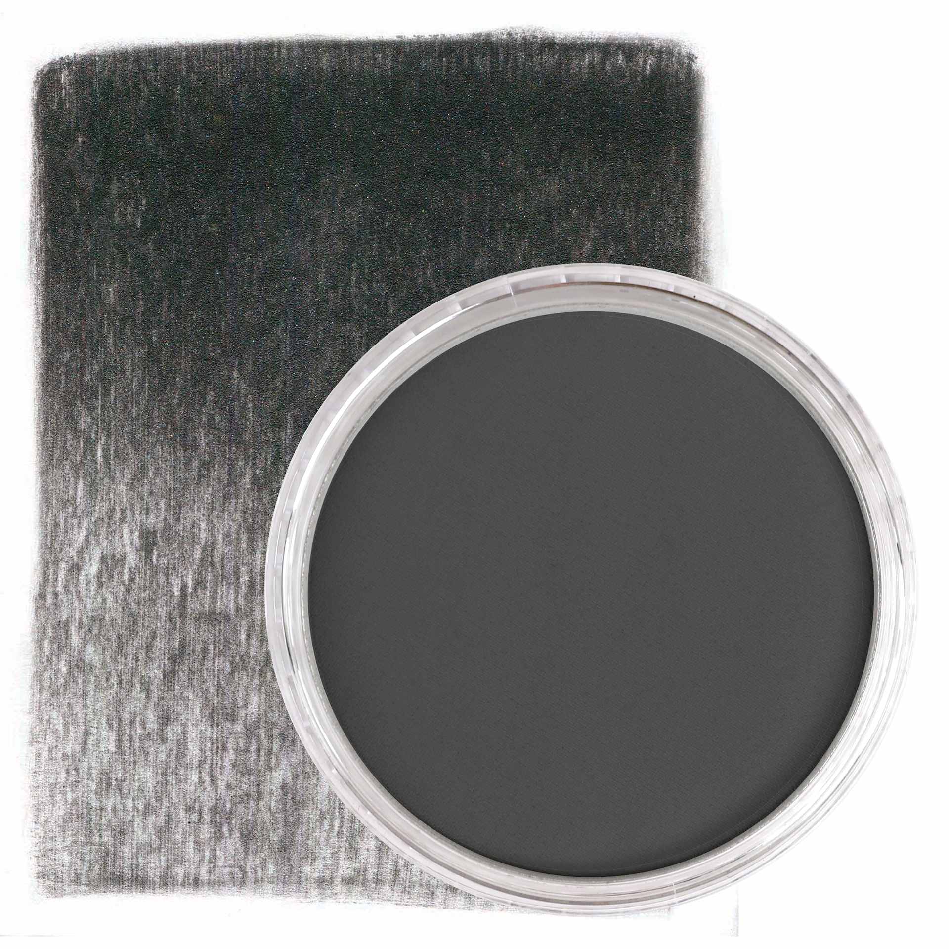 PanPastel Pearl Medium - Black, Fine, swatch and pan