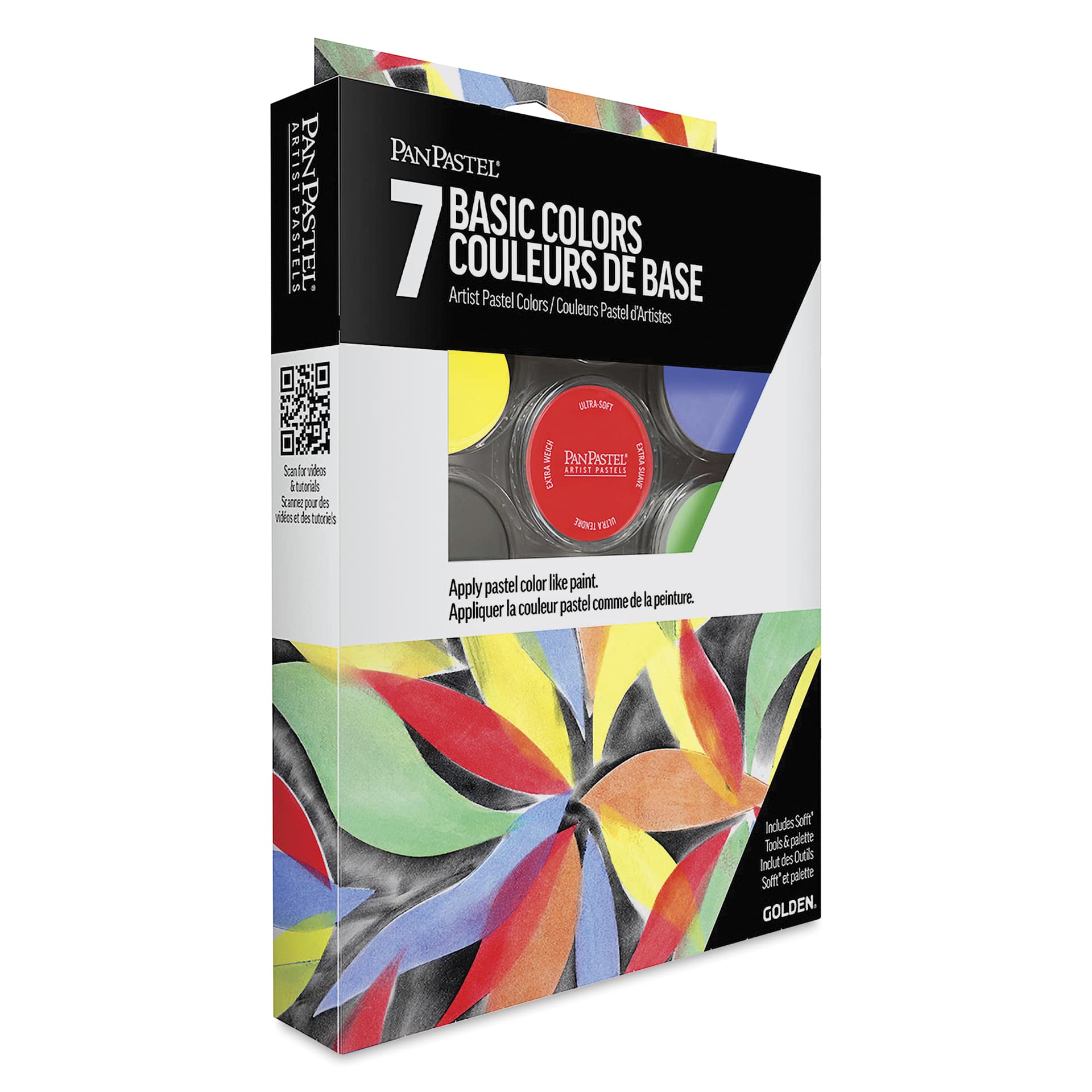 PanPastel Artists’ Painting Pastels Set - Basic Colors, Set of 7 - front of packaging