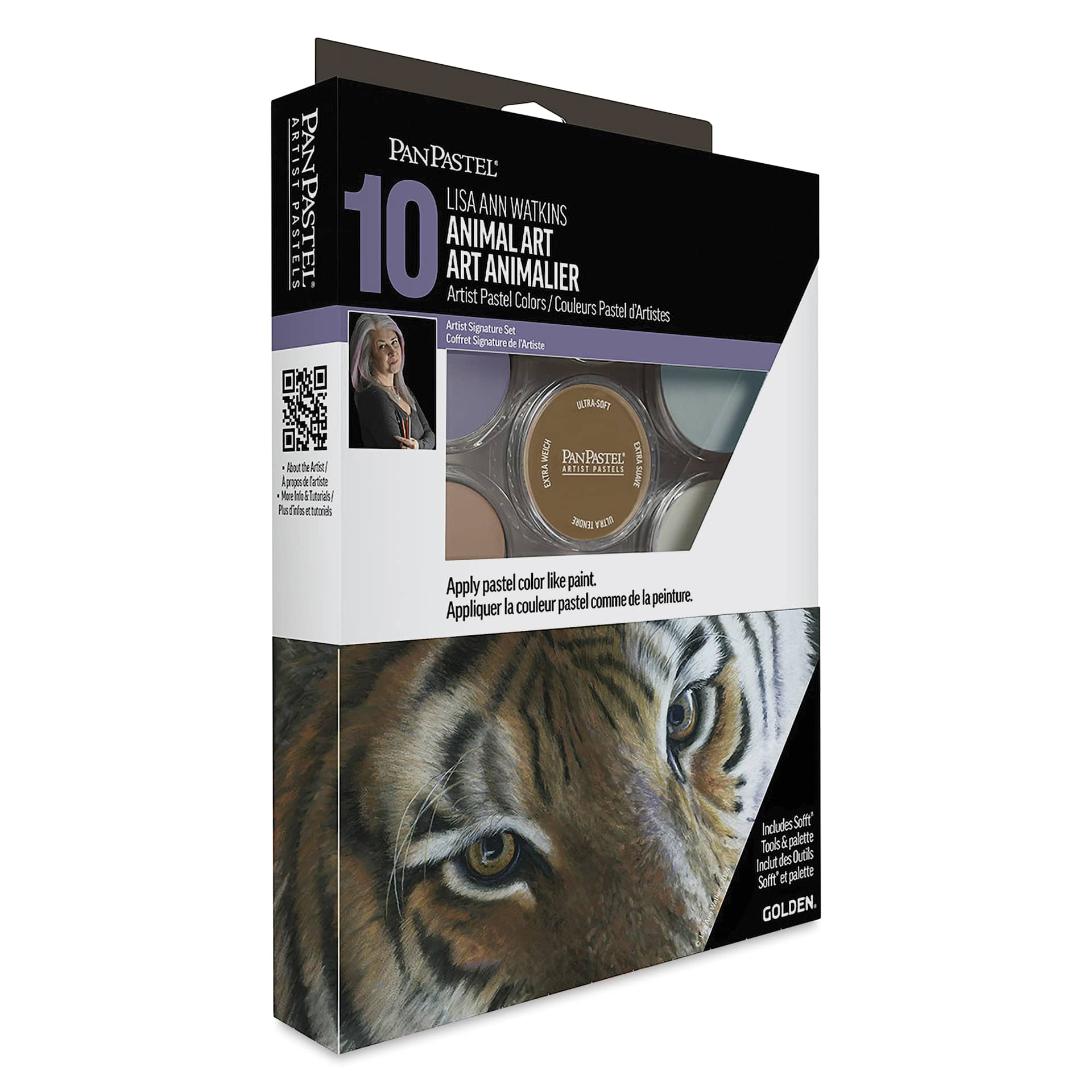 PanPastel Artists’ Painting Pastels Set - Animal Art with Lisa Watkins, Set of 10 - front of packaging