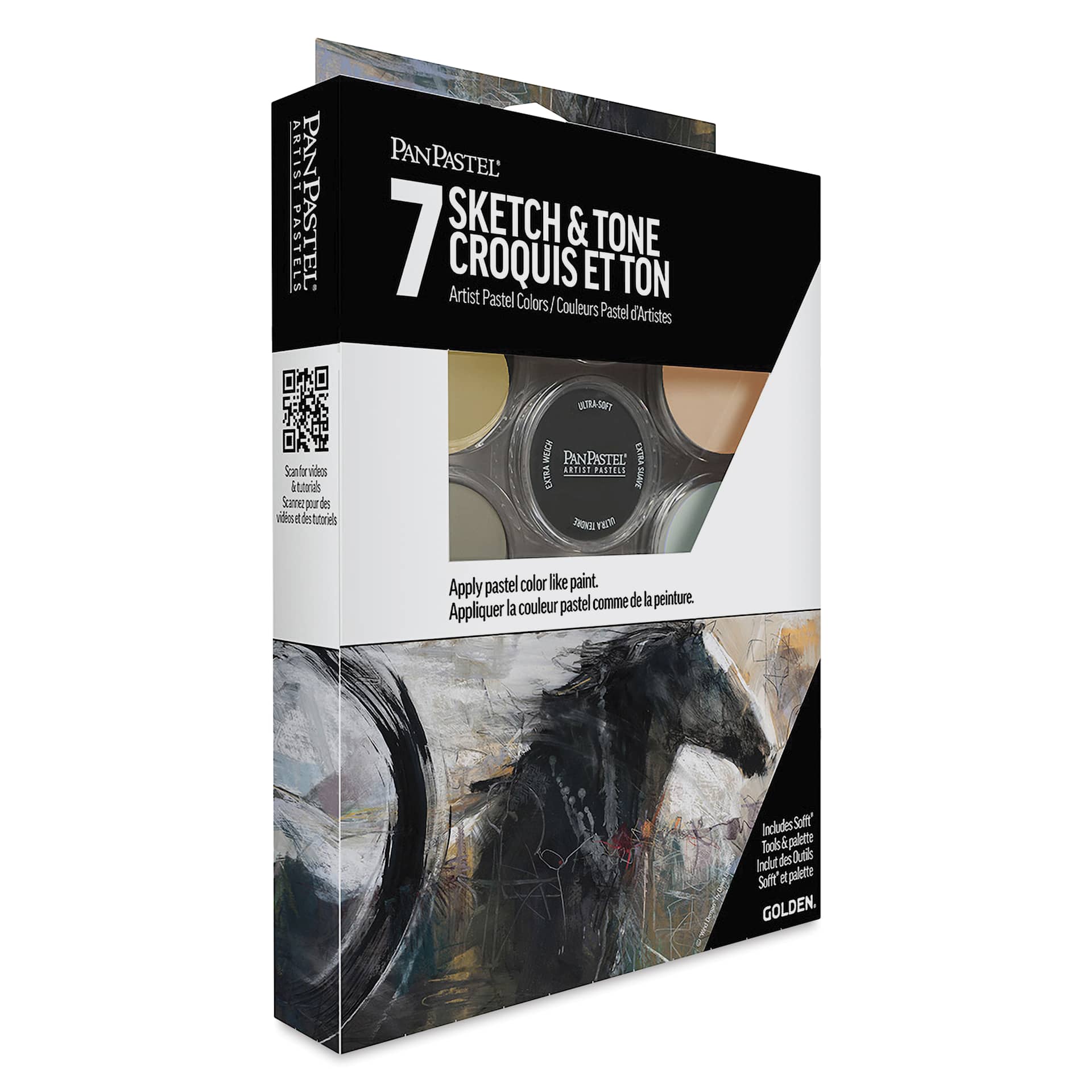 PanPastel Artists’ Painting Pastels Set - Sketch & Tone Colors, Set of 7 - front of packaging