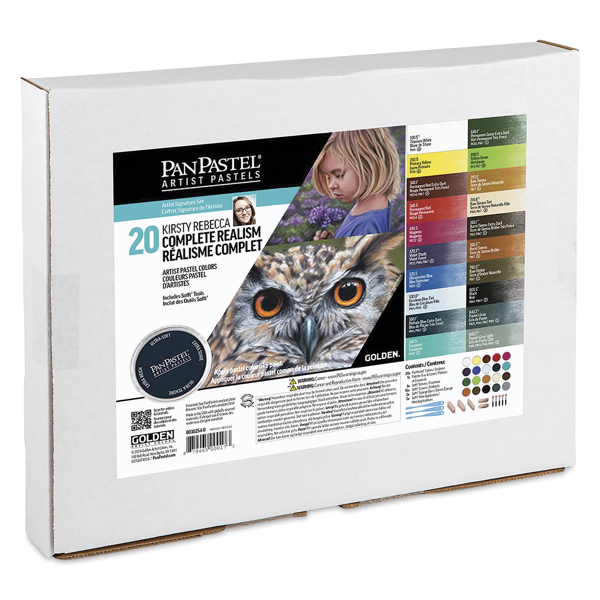 PanPastel Artists' Painting Pastels Set - Kirsty Rebecca General Realism, Set of 20, packaging