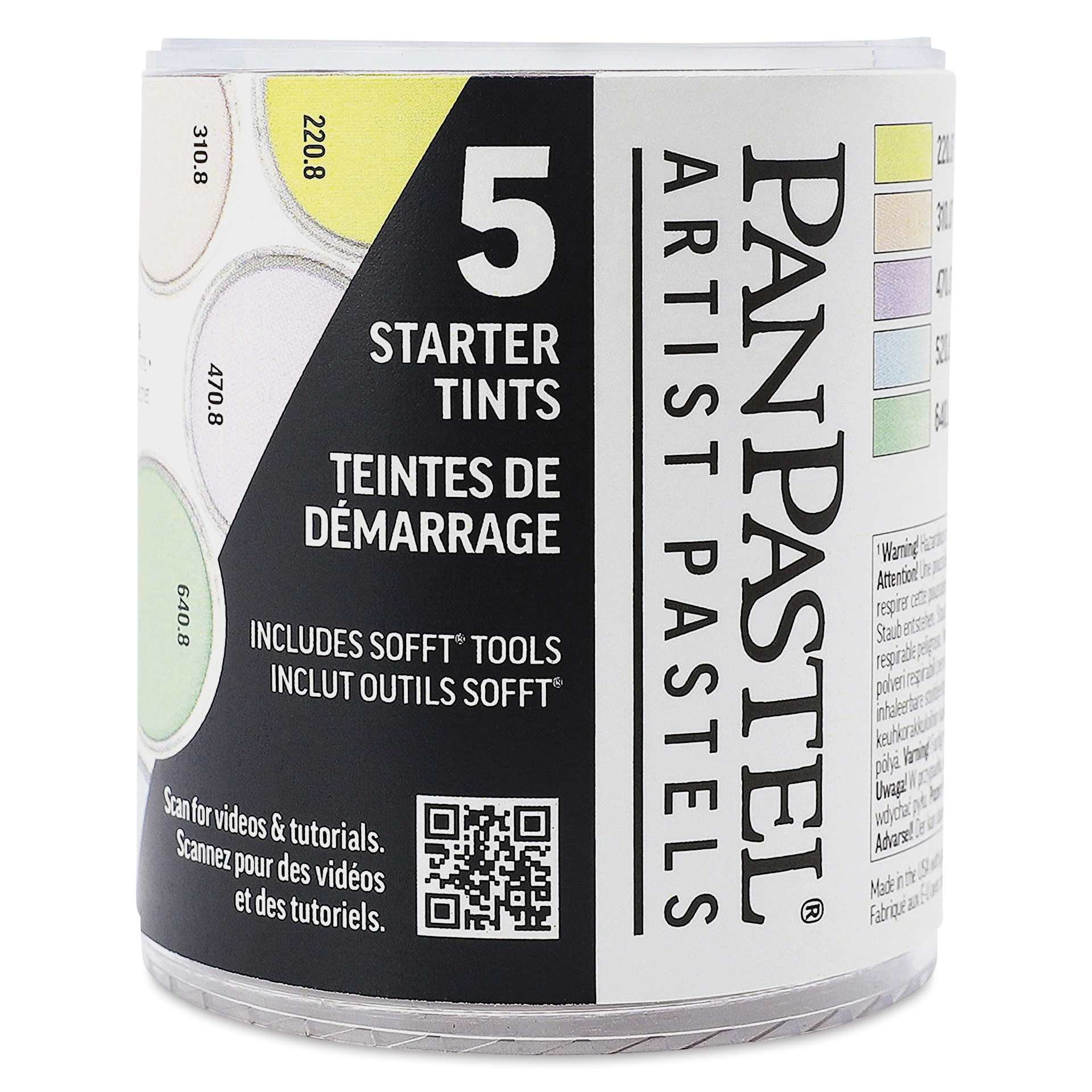 PanPastel Artists’ Painting Pastels Set - Tints, Set of 5 - front of packaging