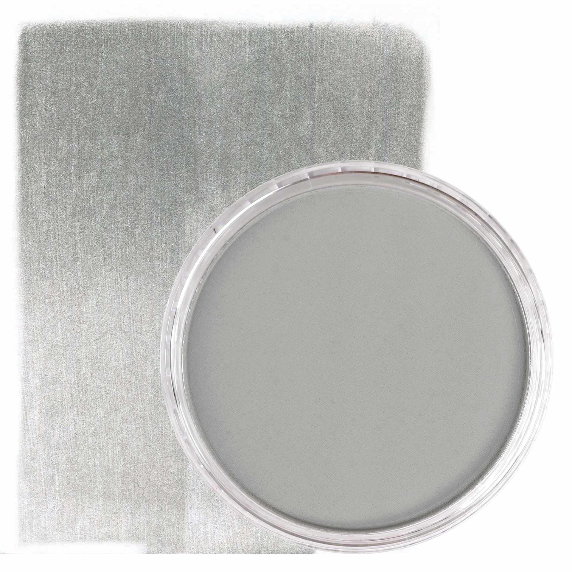 PanPastel Artists’ Painting Pastel - Metallic Pewter, 921.5, swatch and pan