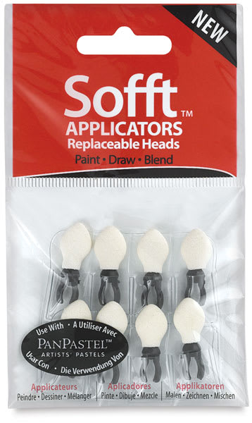 PanPastel Sofft Applicators and Replacement Heads - Replacement Heads, Pkg of 8, packaging