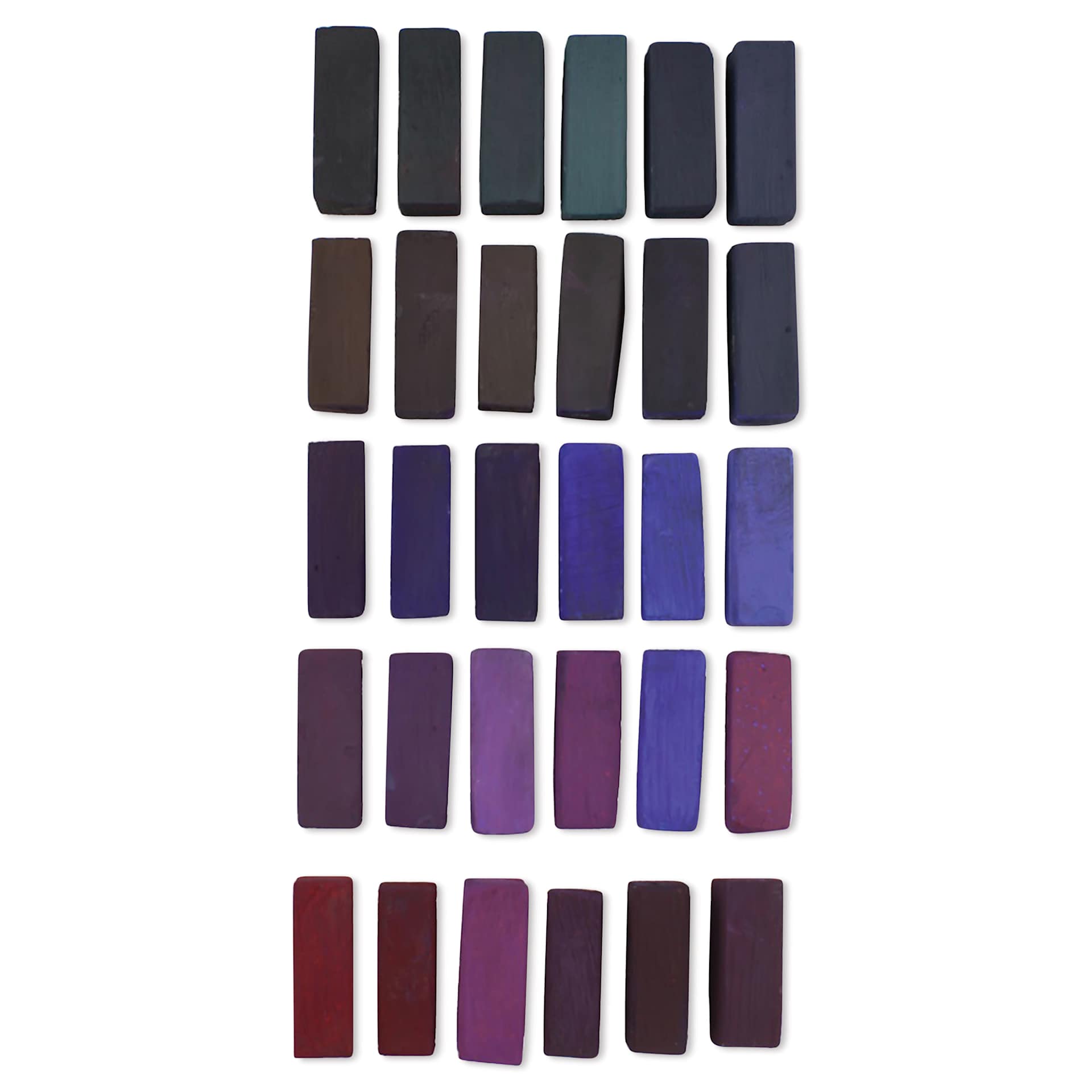 Terry Ludwig Pastels - Set of 30, Intense Darks II