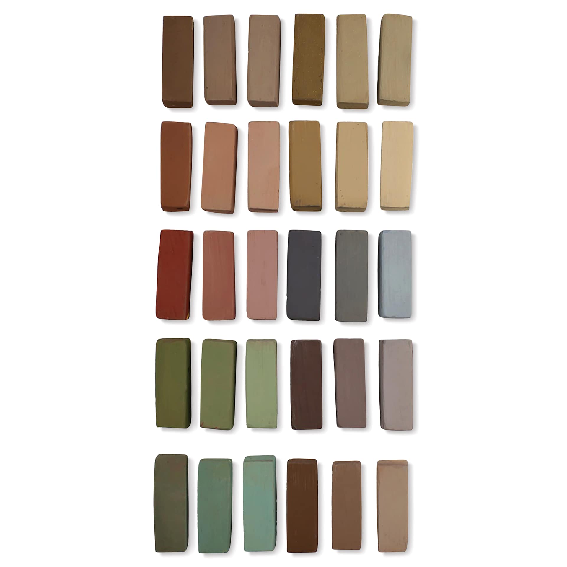 Terry Ludwig Pastels - Set of 30, Umber Shadows and Shades