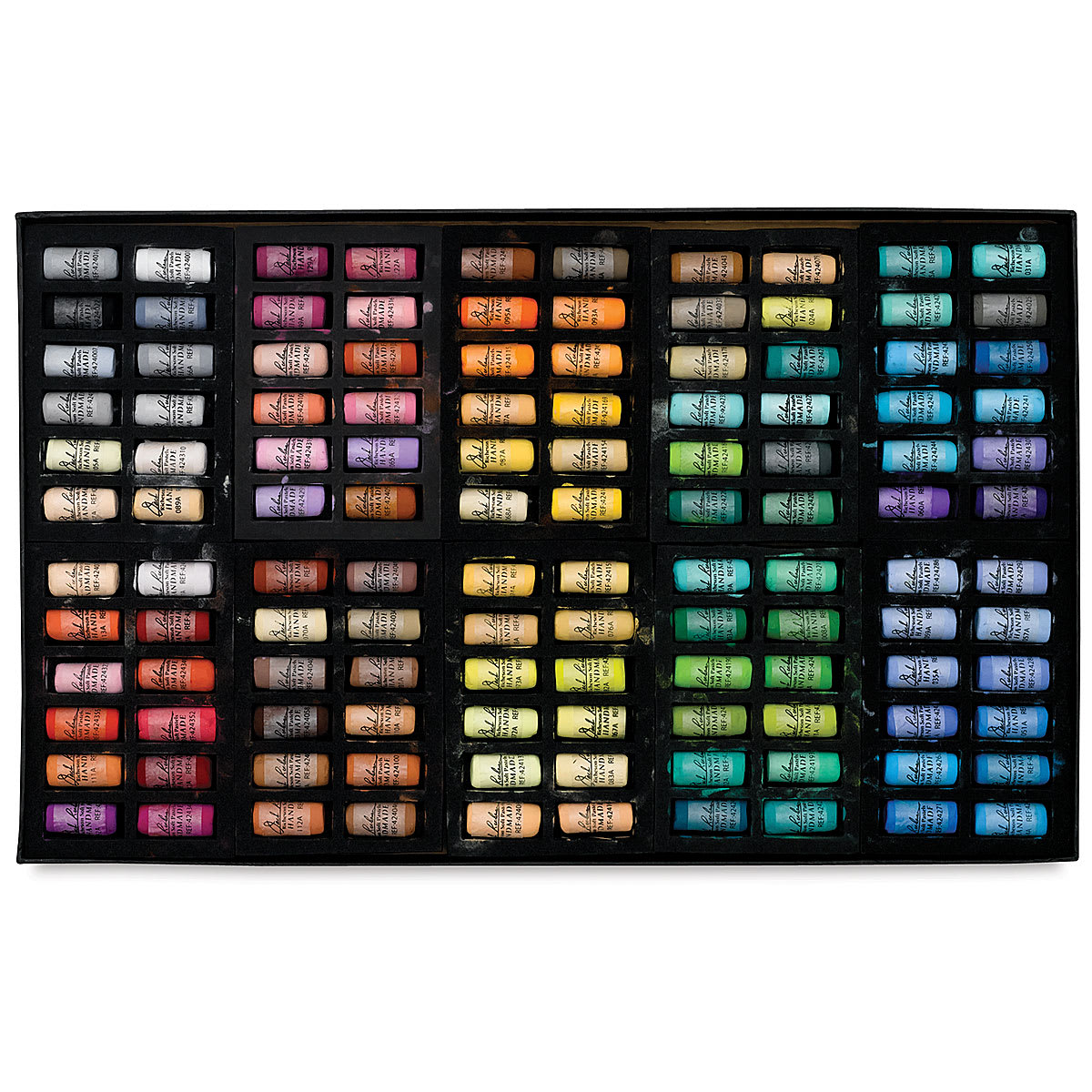 Richeson Handmade Soft Pastels - Assorted Colors, Set of 120, Half Stick (set contents)