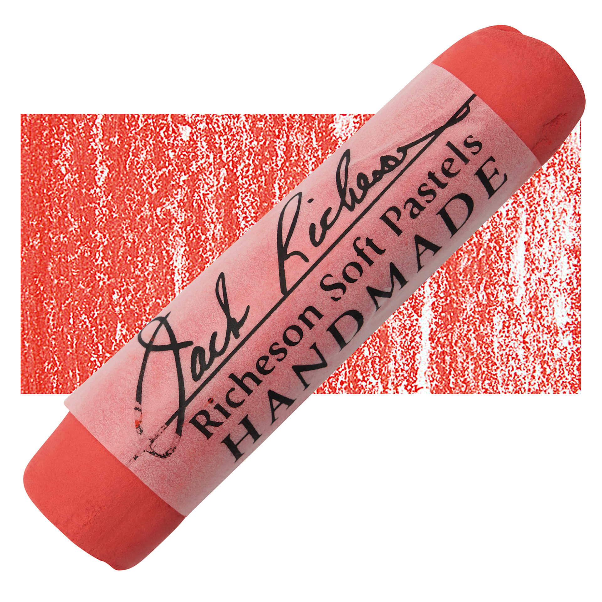 Richeson Handmade Soft Pastel - Red 135 pastel and swatch