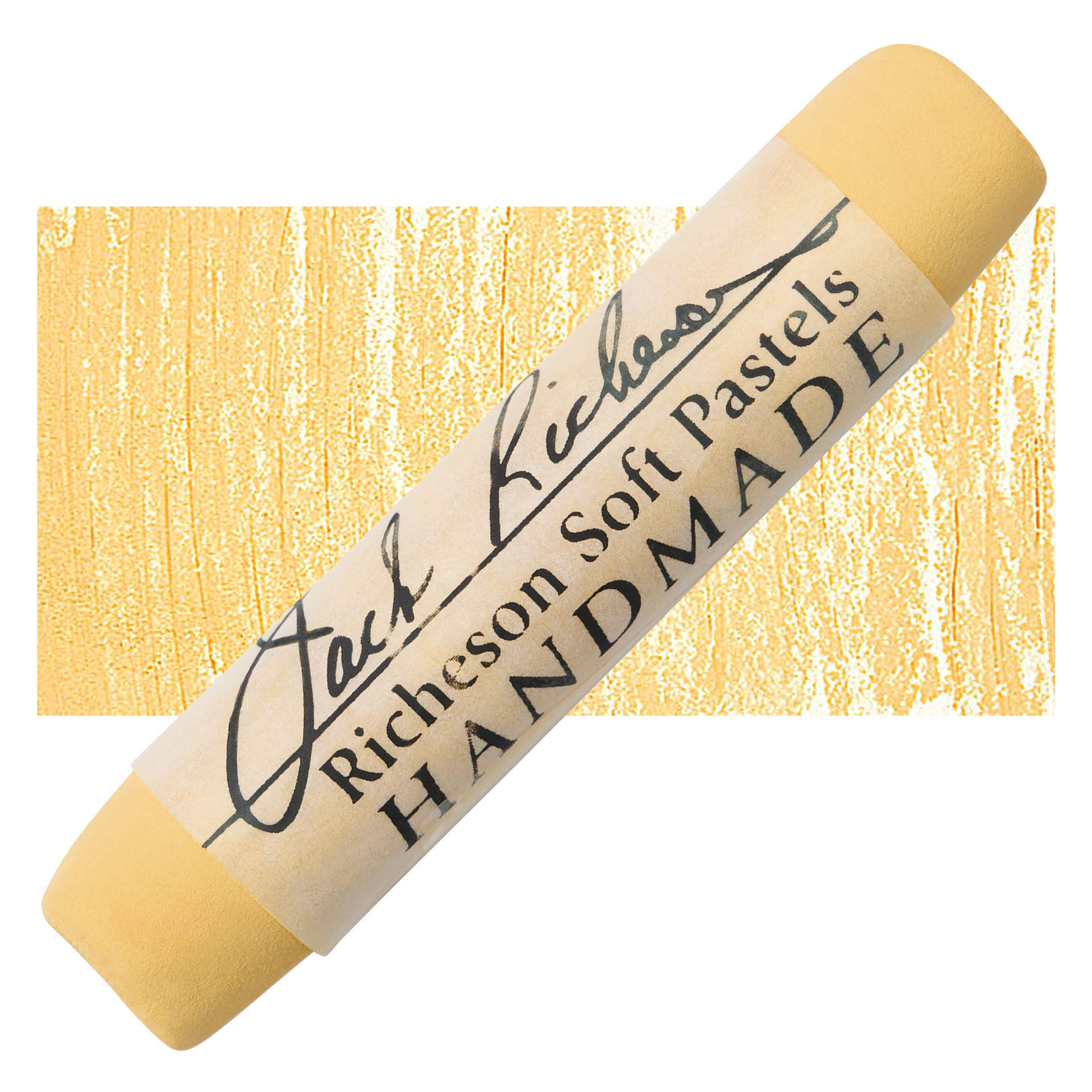 Richeson Handmade Soft Pastel - Yellow 80 pastel and swatch