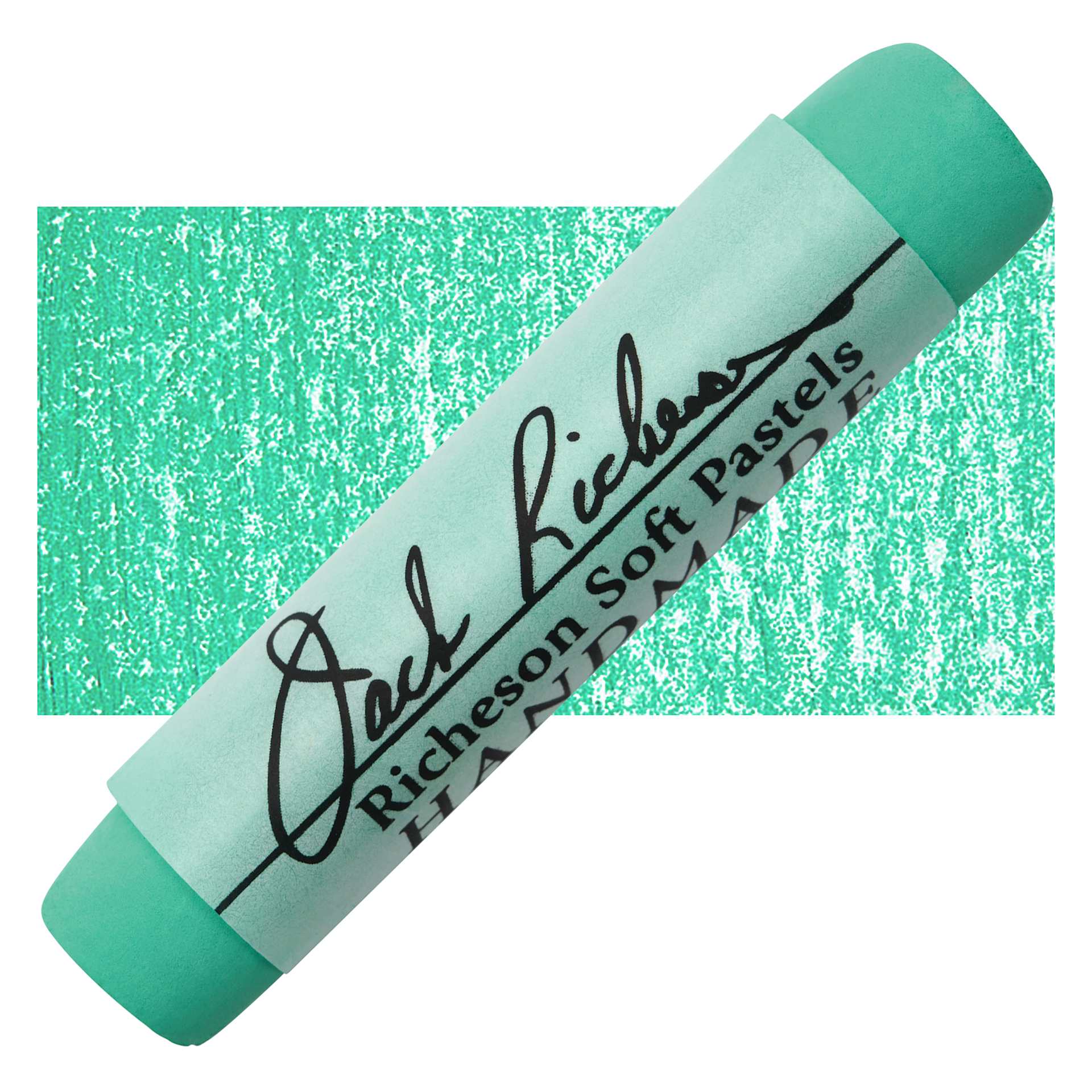 Richeson Handmade Soft Pastel - Green 10 pastel and swatch