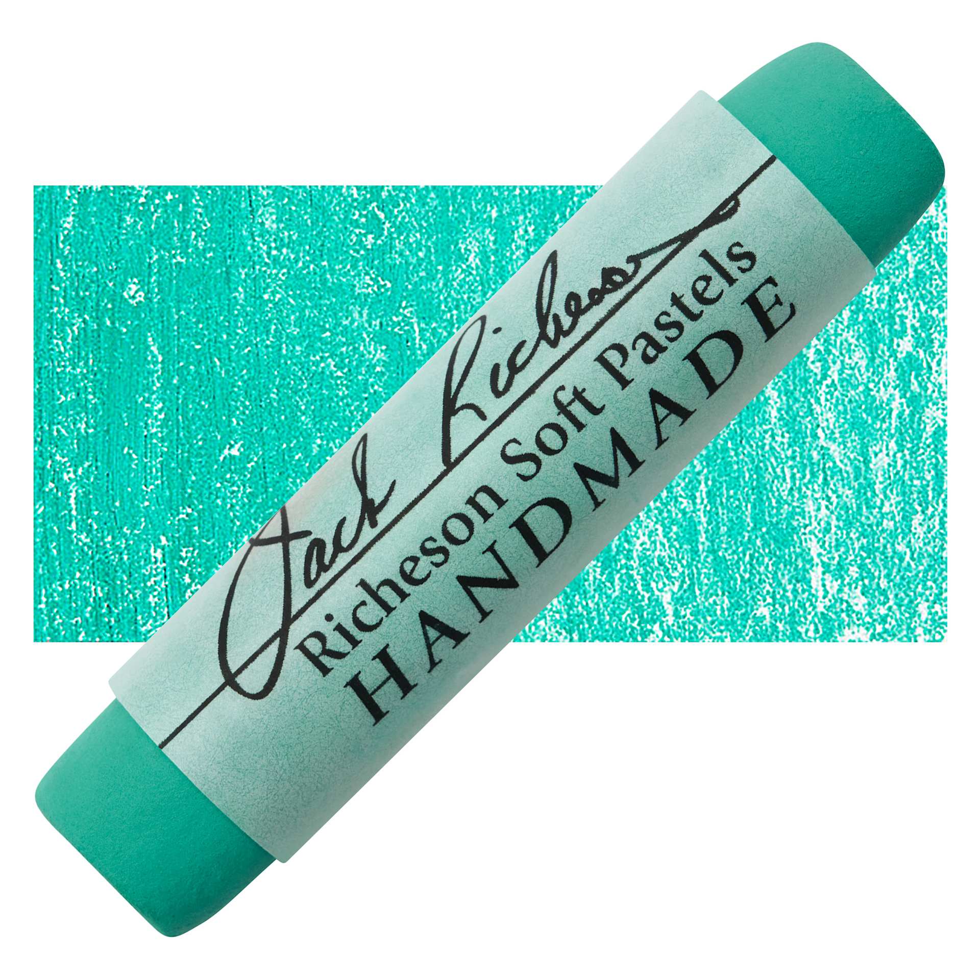 Richeson Handmade Soft Pastel - Green 25 pastel and swatch