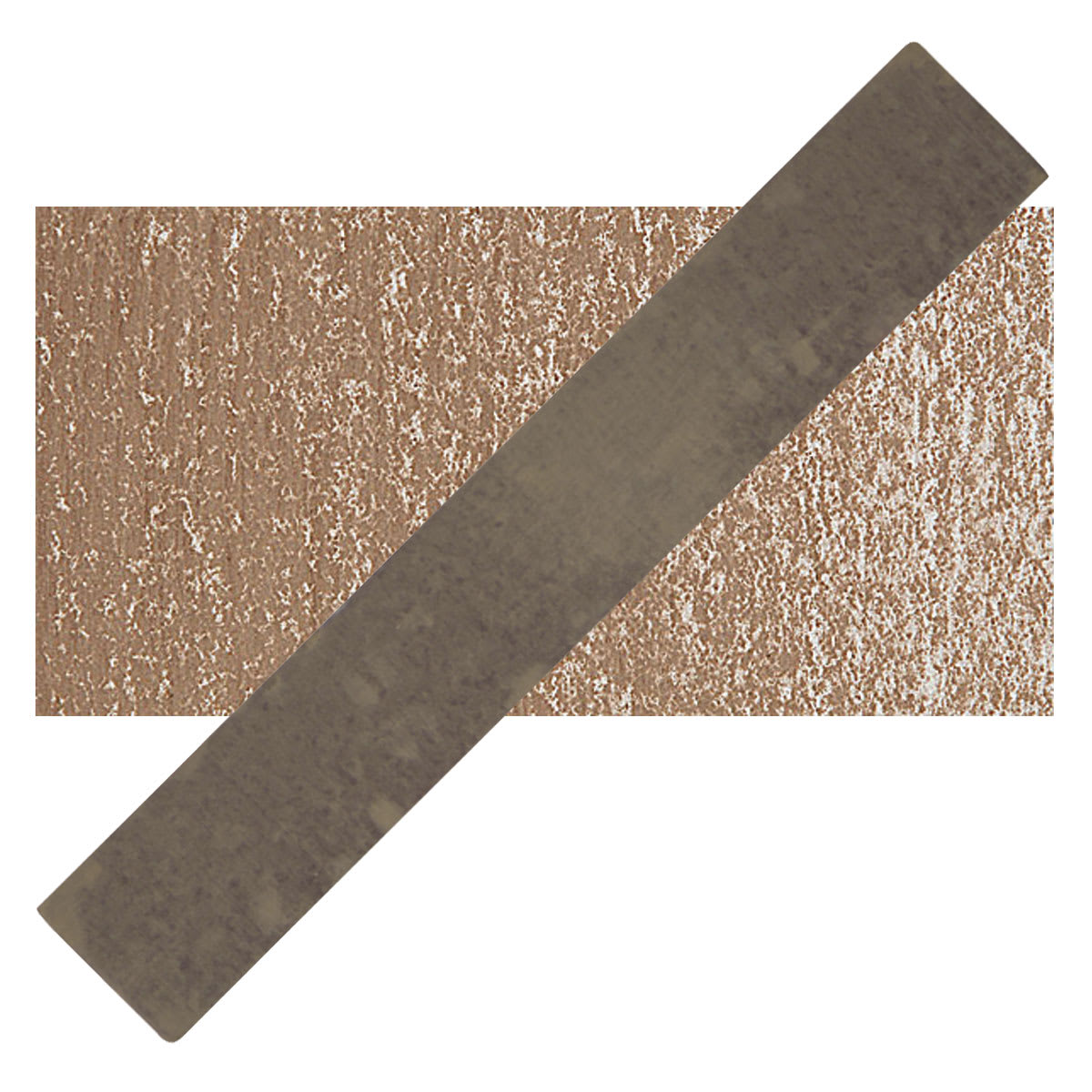 Holbein Artists' Soft Pastel - Grayish Brown 1 pastel and swatch