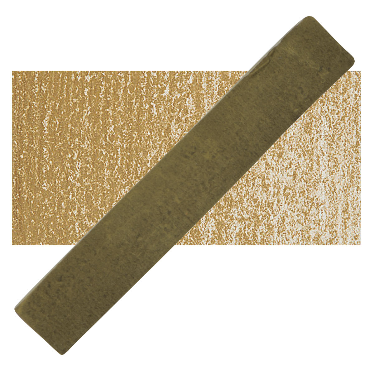 Holbein Artists' Soft Pastel - Olive Brown Dark 3 pastel and swatch