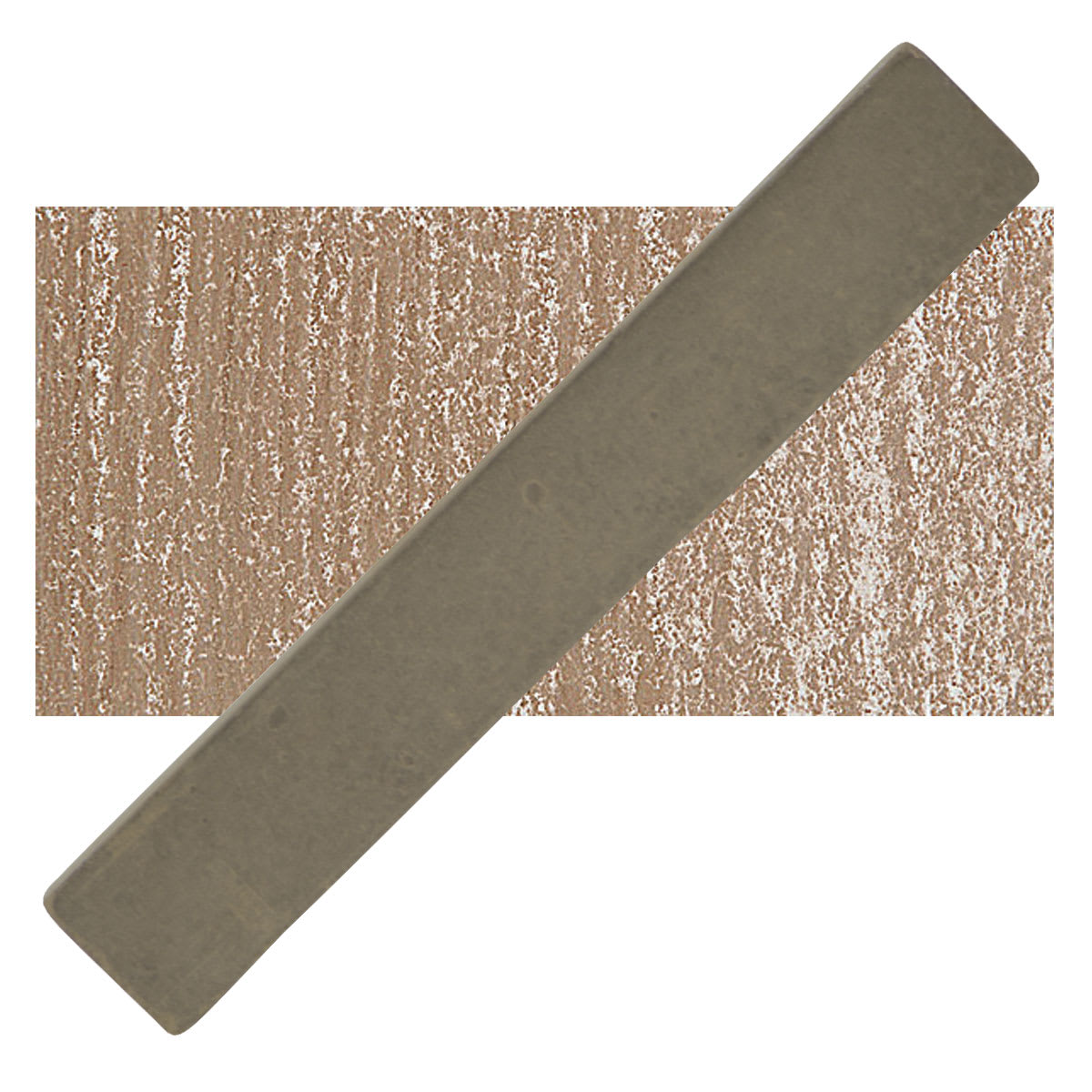 Holbein Artists' Soft Pastel - Vandyke Brown 3 pastel and swatch