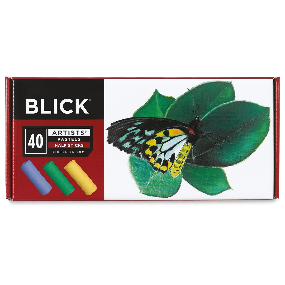 Blick Artists' Soft Pastel Half Stick Set - Assorted Colors, Set of 40 (front of package)