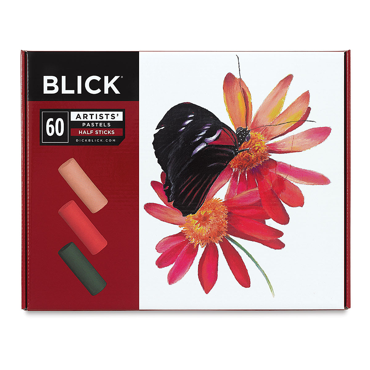 Blick Artists' Soft Pastel Half Stick Set - Assorted Colors, Set of 60 (front of package)