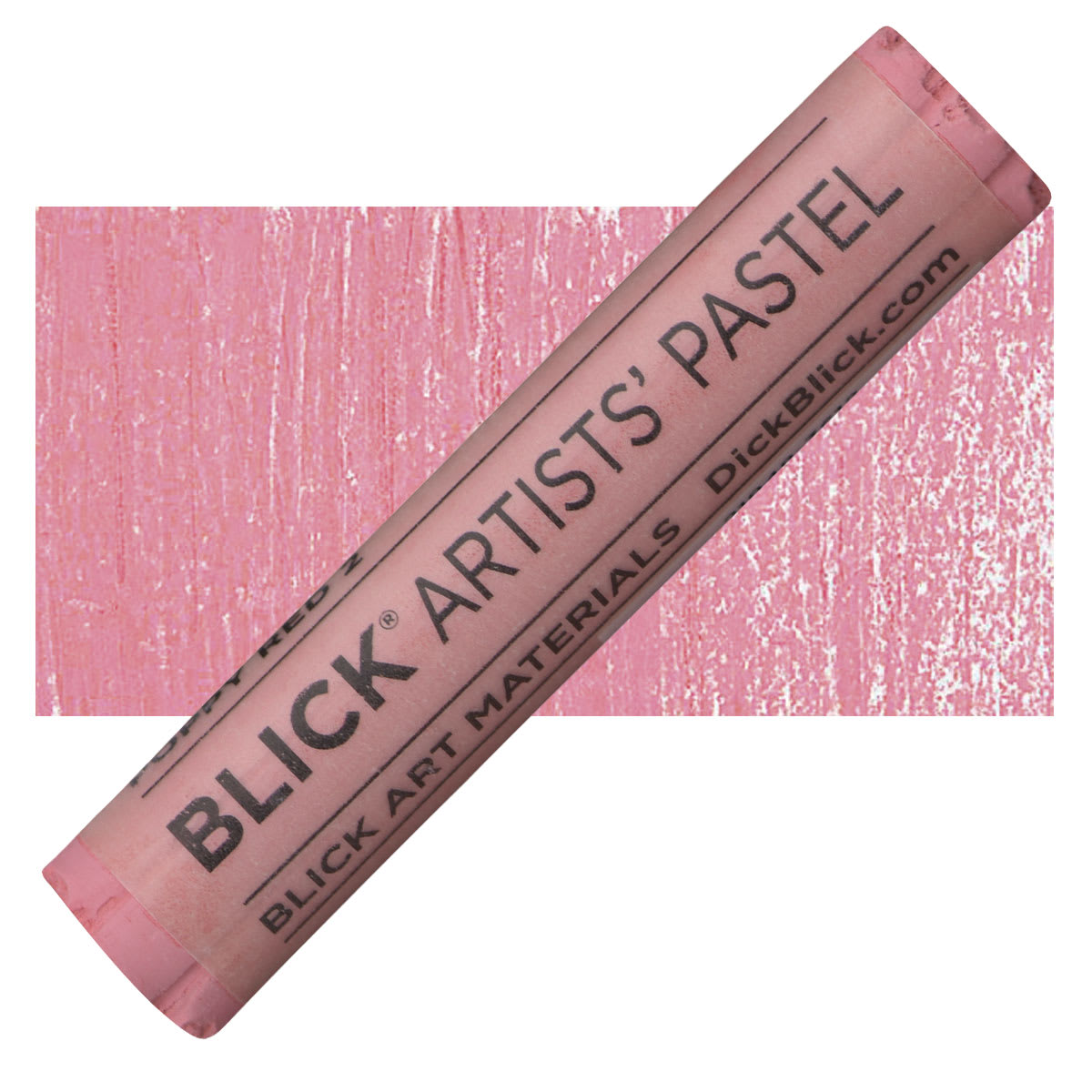 Blick Artists' Soft Pastel - Poppy Red 2 pastel and swatch