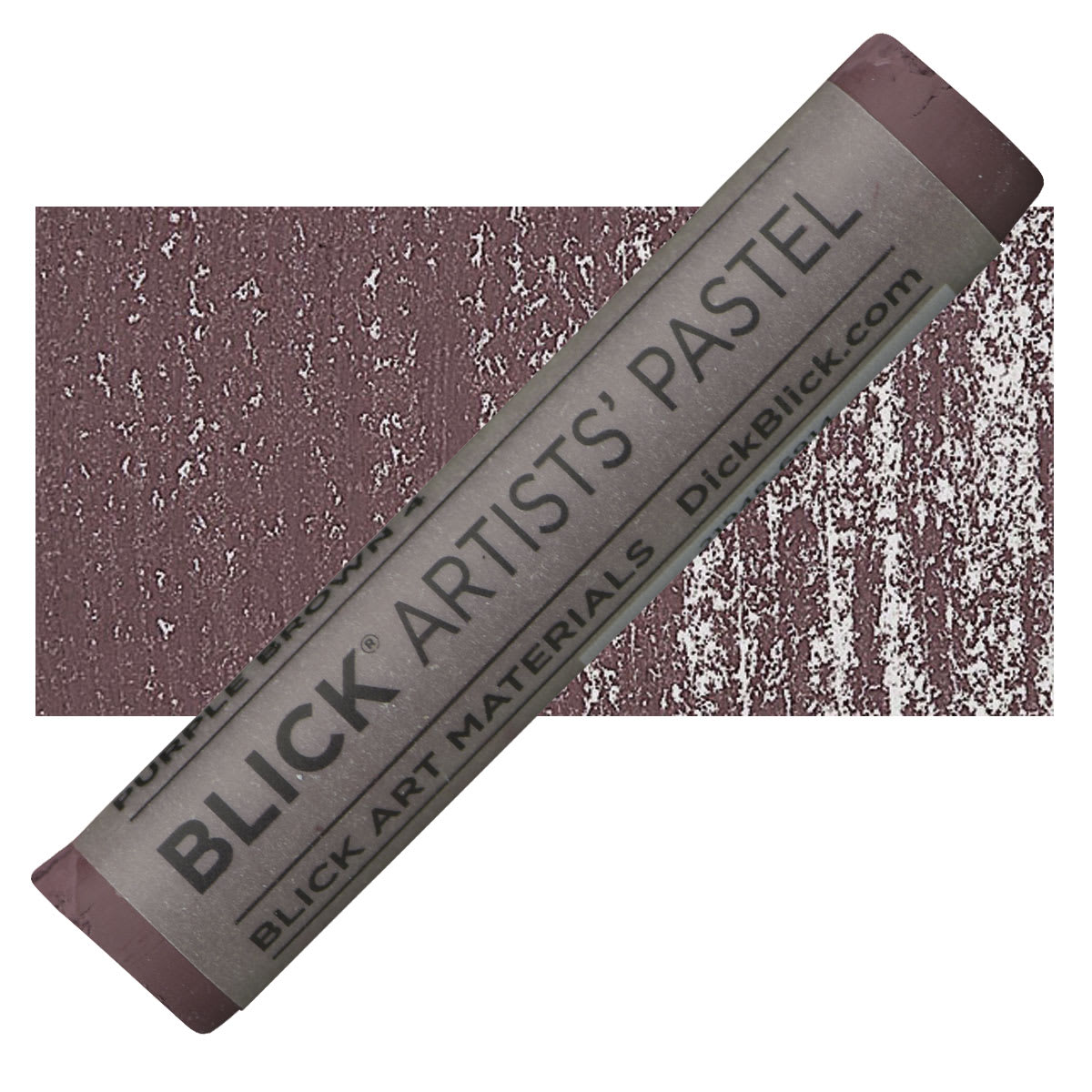 Blick Artists' Soft Pastel - Purple Brown 4 pastel and swatch