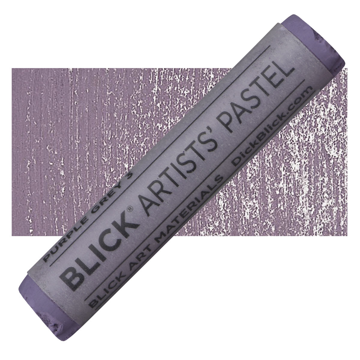 Blick Artists' Soft Pastel - Purple Gray 3 pastel and swatch