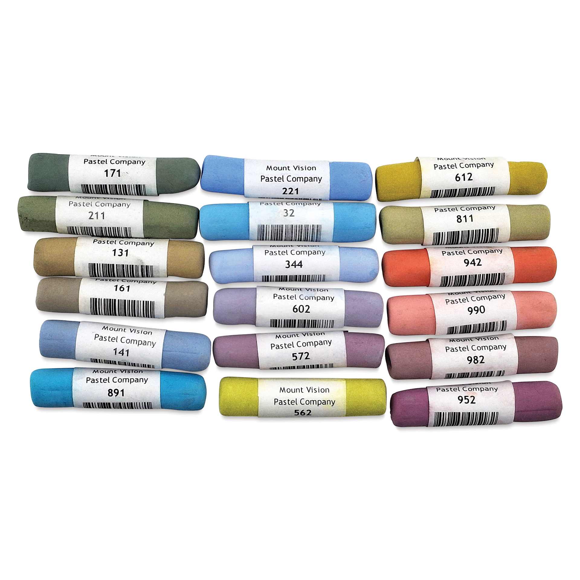 Mount Vision Soft Pastel Set - Mid Tone, Set of 18