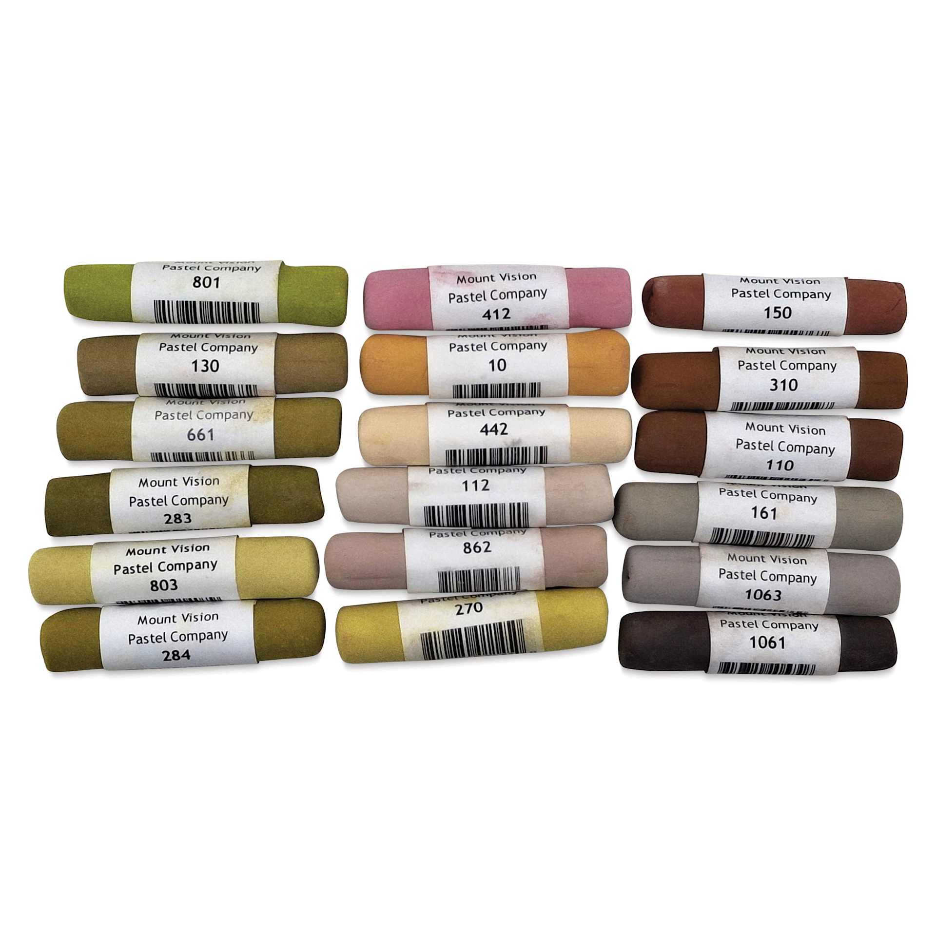 Mount Vision Soft Pastel Set - Mid Tone Earth, Set of 18