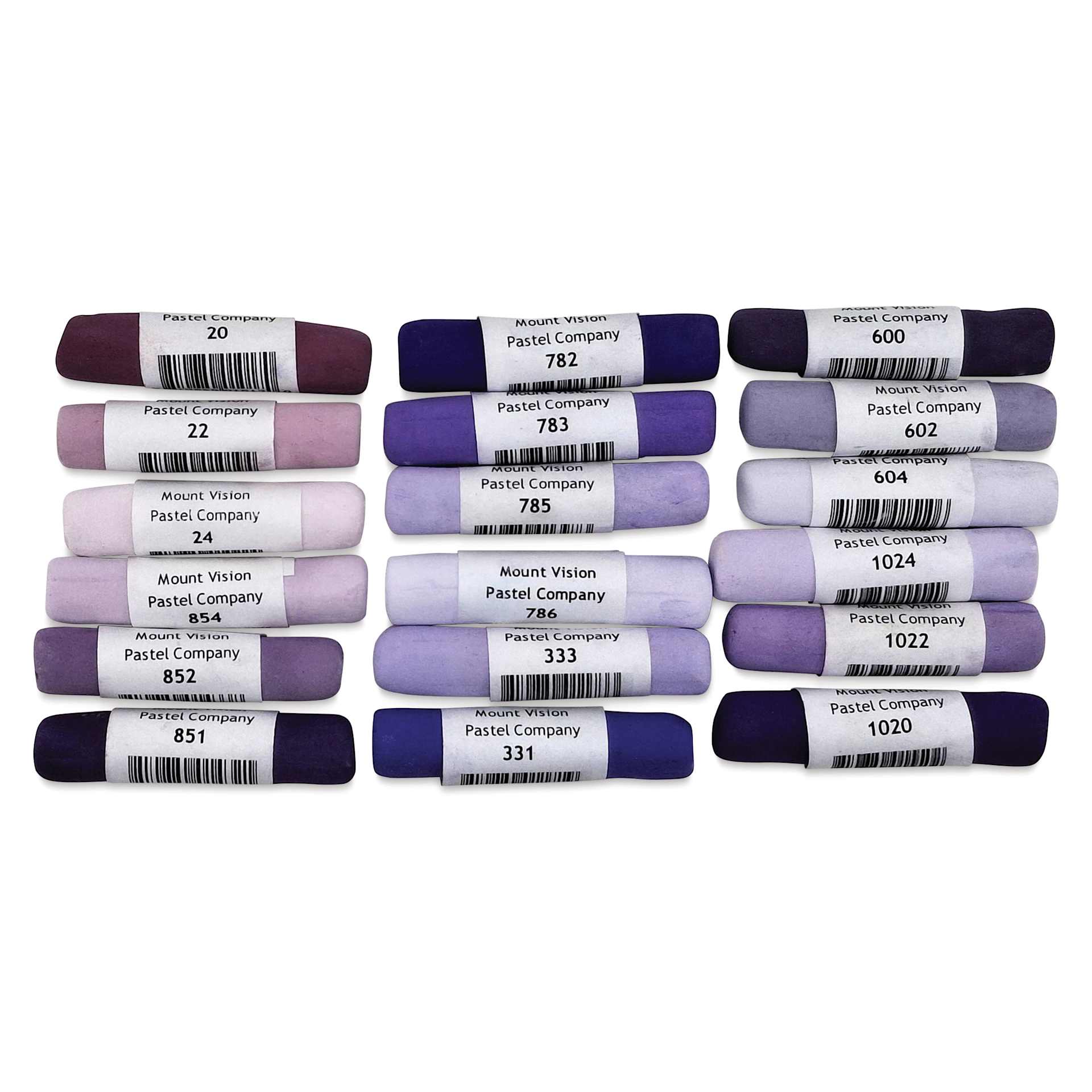 Mount Vision Soft Pastel Set - Violet, Set of 18