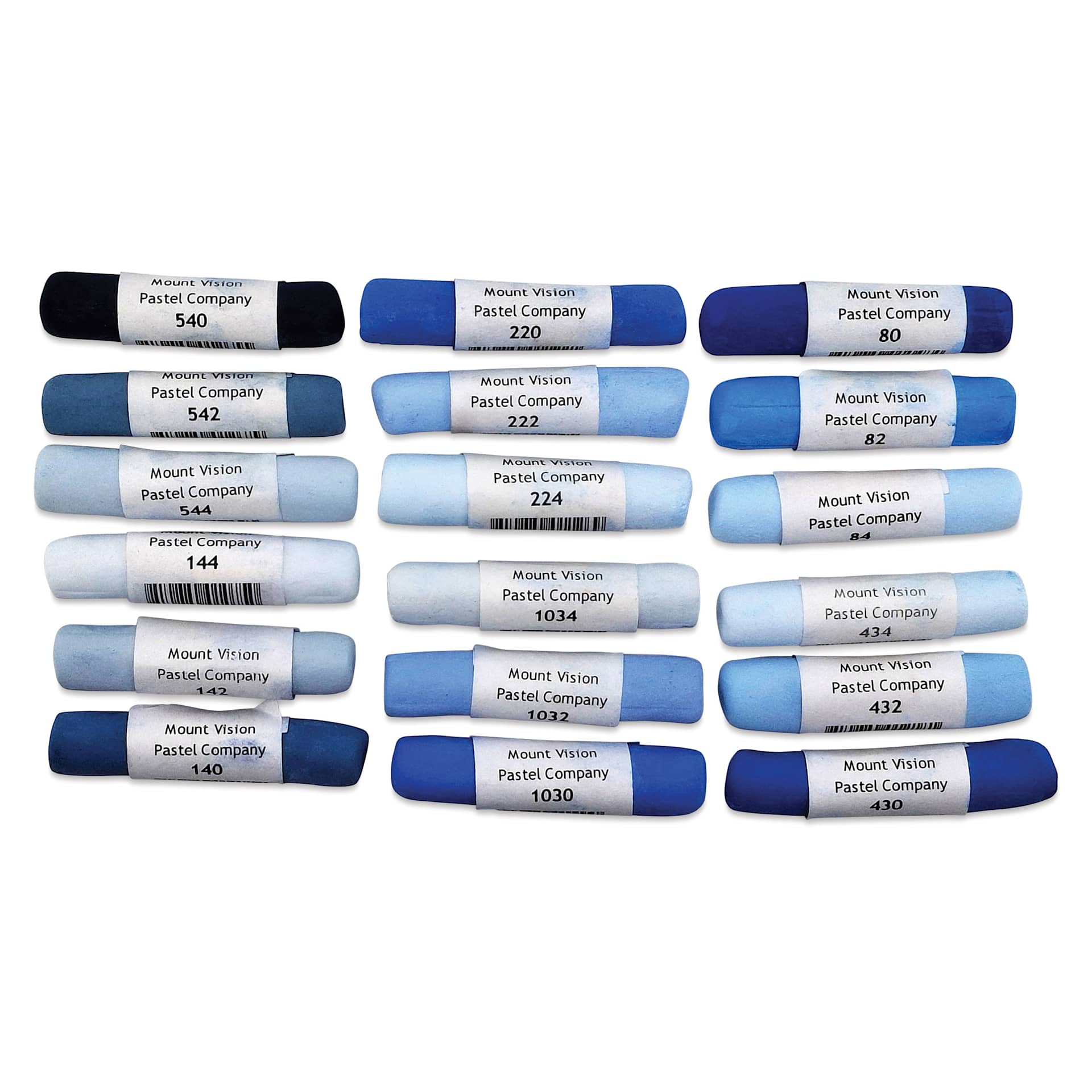 Mount Vision Soft Pastel Set - Warm Blue, Set of 18