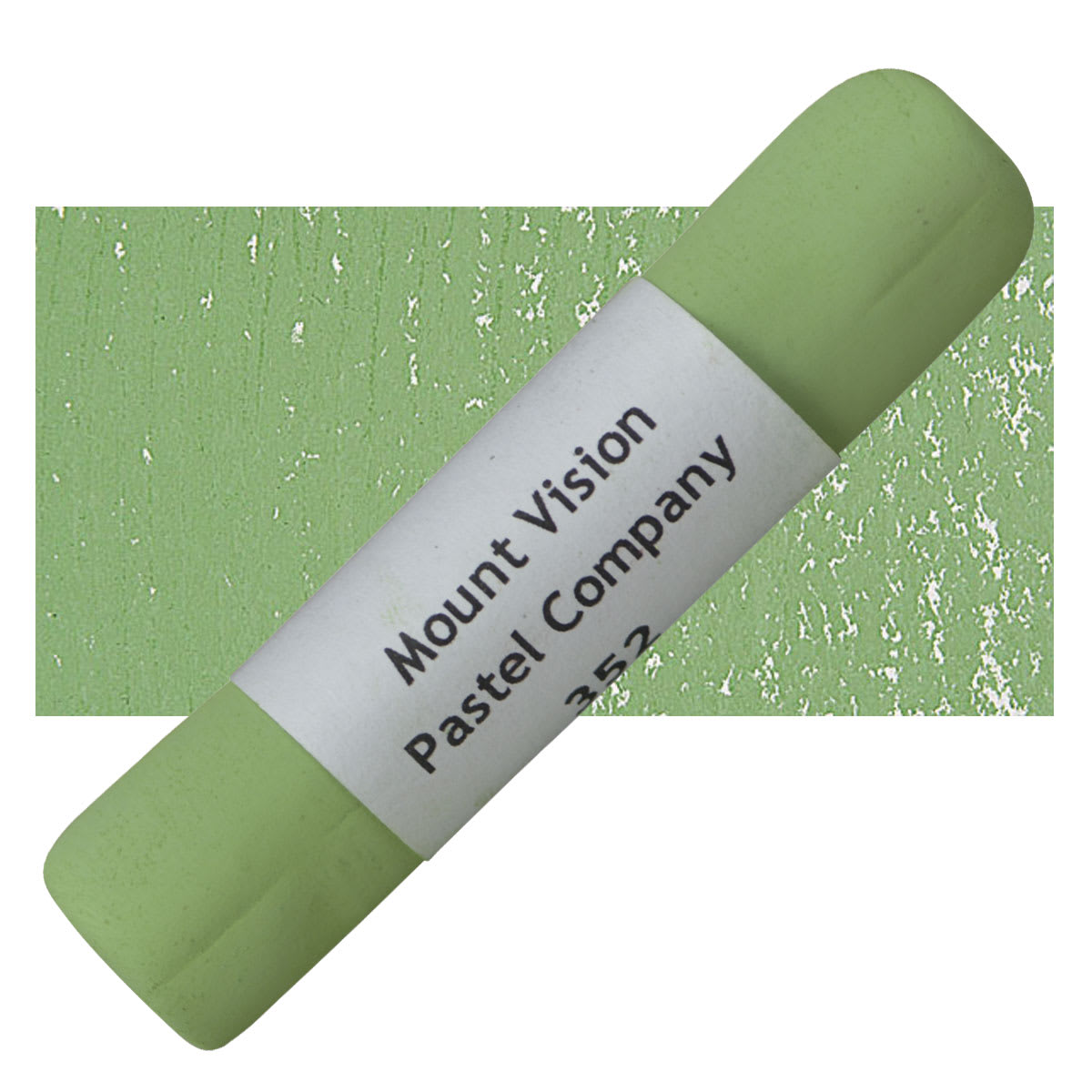 Mount Vision Handmade Pastel - Chromium Oxide Green 352 pastel and swatch