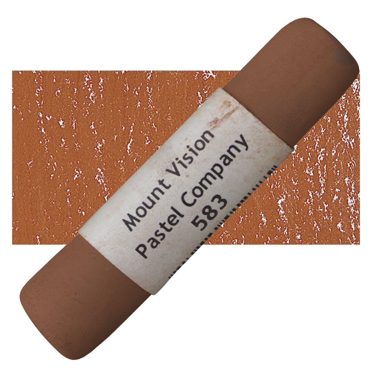 Mount Vision Handmade Pastel - Dark Brown 583 pastel and swatch