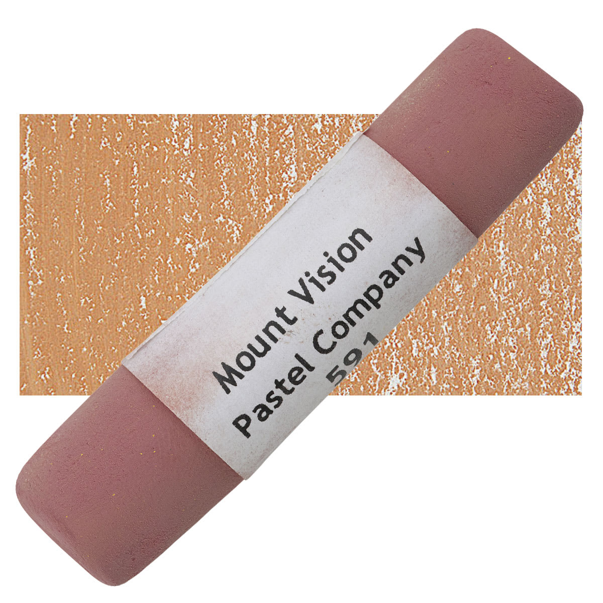 Mount Vision Handmade Pastel - Earth Rose 591 pastel and swatch