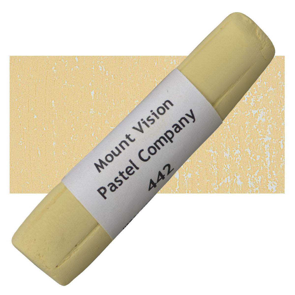 Mount Vision Handmade Pastel - Raw Sienna 442 pastel and swatch