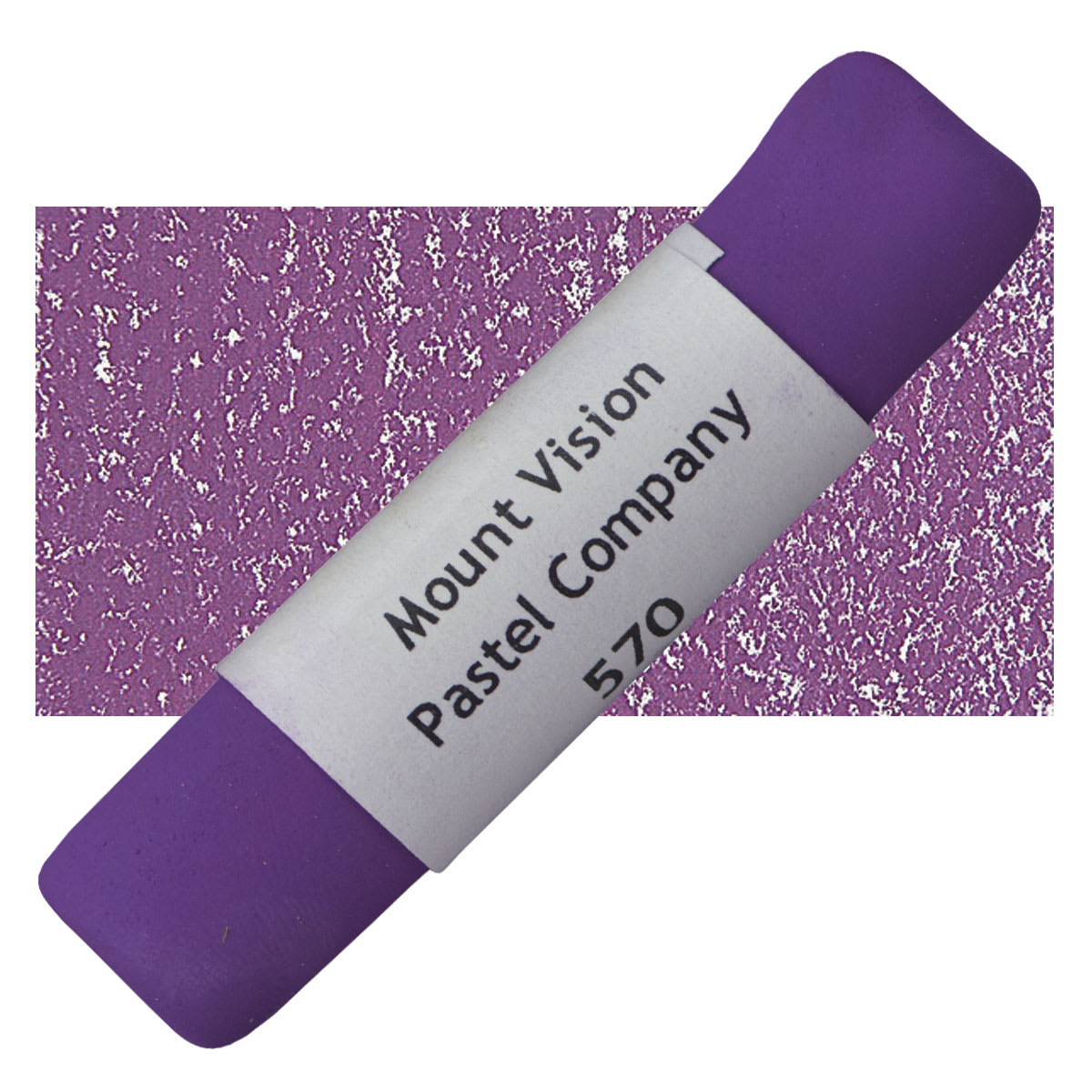 Mount Vision Handmade Pastel - Red Purple 570 pastel and swatch