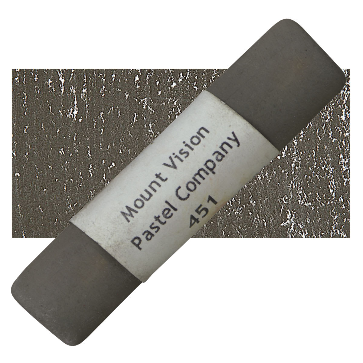 Mount Vision Handmade Pastel - Warm Gray 451 pastel and swatch