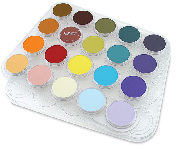 PanPastel Palette Trays - Top view of 20 piece Tray shown holding 20 colors, not included
