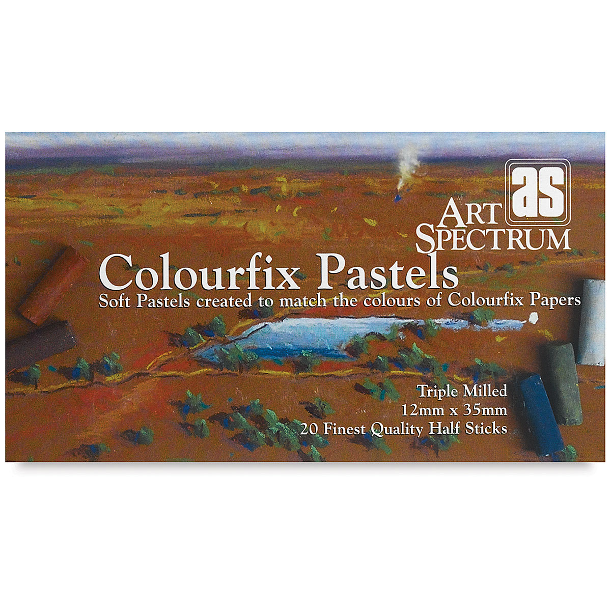 Art Spectrum Colourfix Soft Pastel - Assorted Colors, Set of 20, Half Sticks, front of the packaging