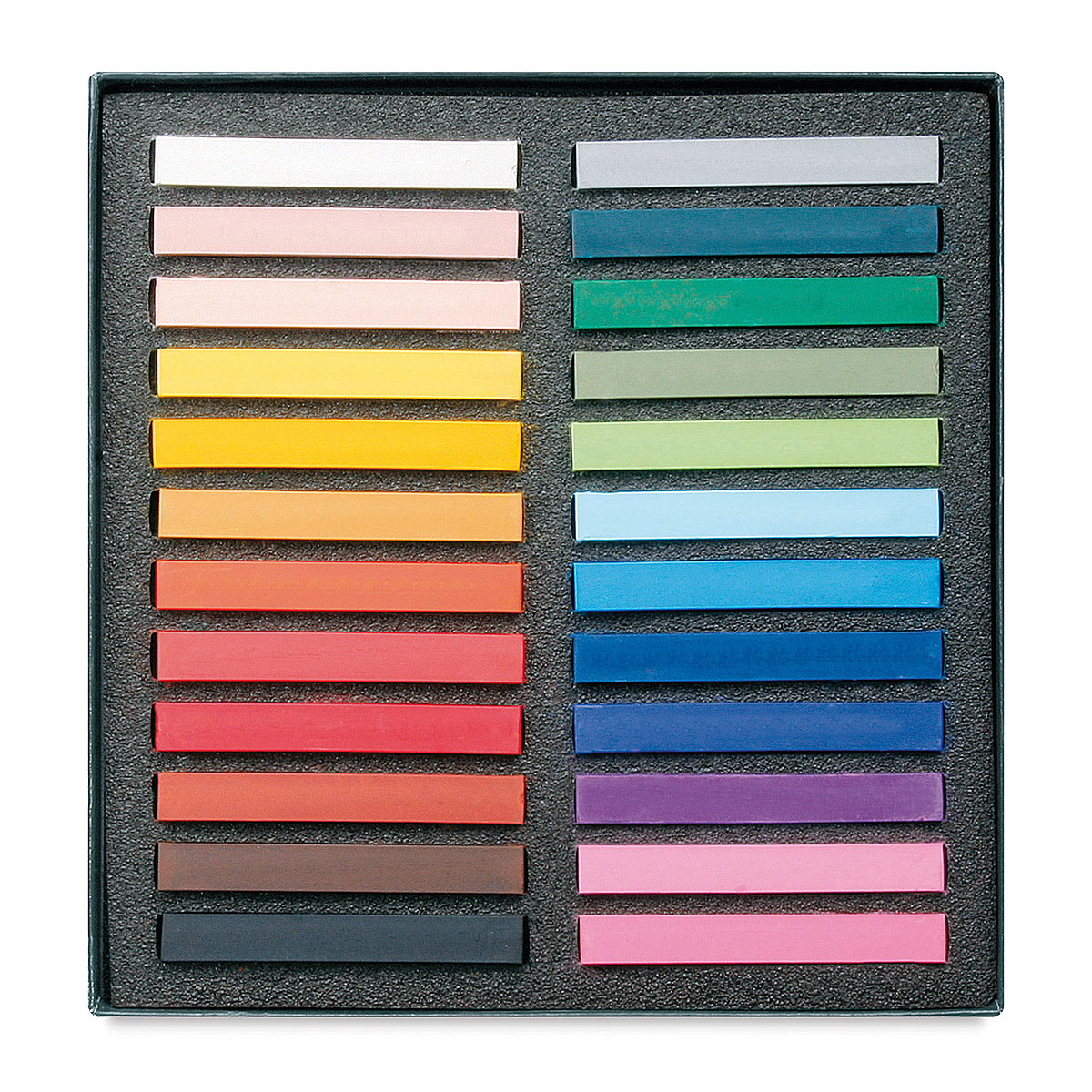 Lyra Polycrayons Soft Pastel - Assorted Colors, Set of 24, pastels shown inside the packaging