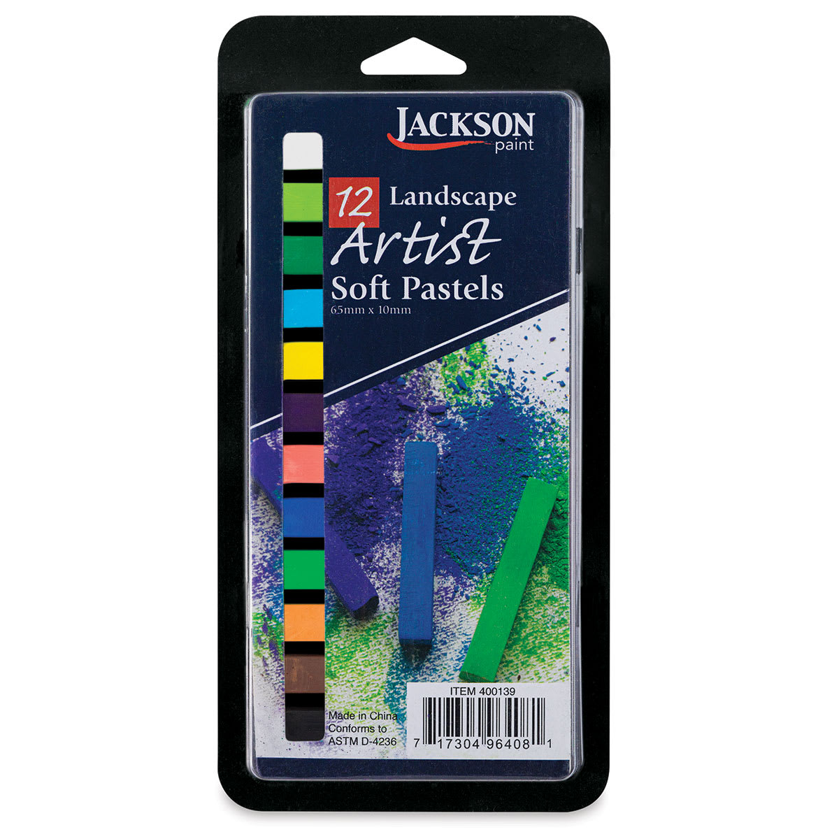 Jackson Artist Soft Pastels - Landscape Colors, Set of 12, front of the packaging