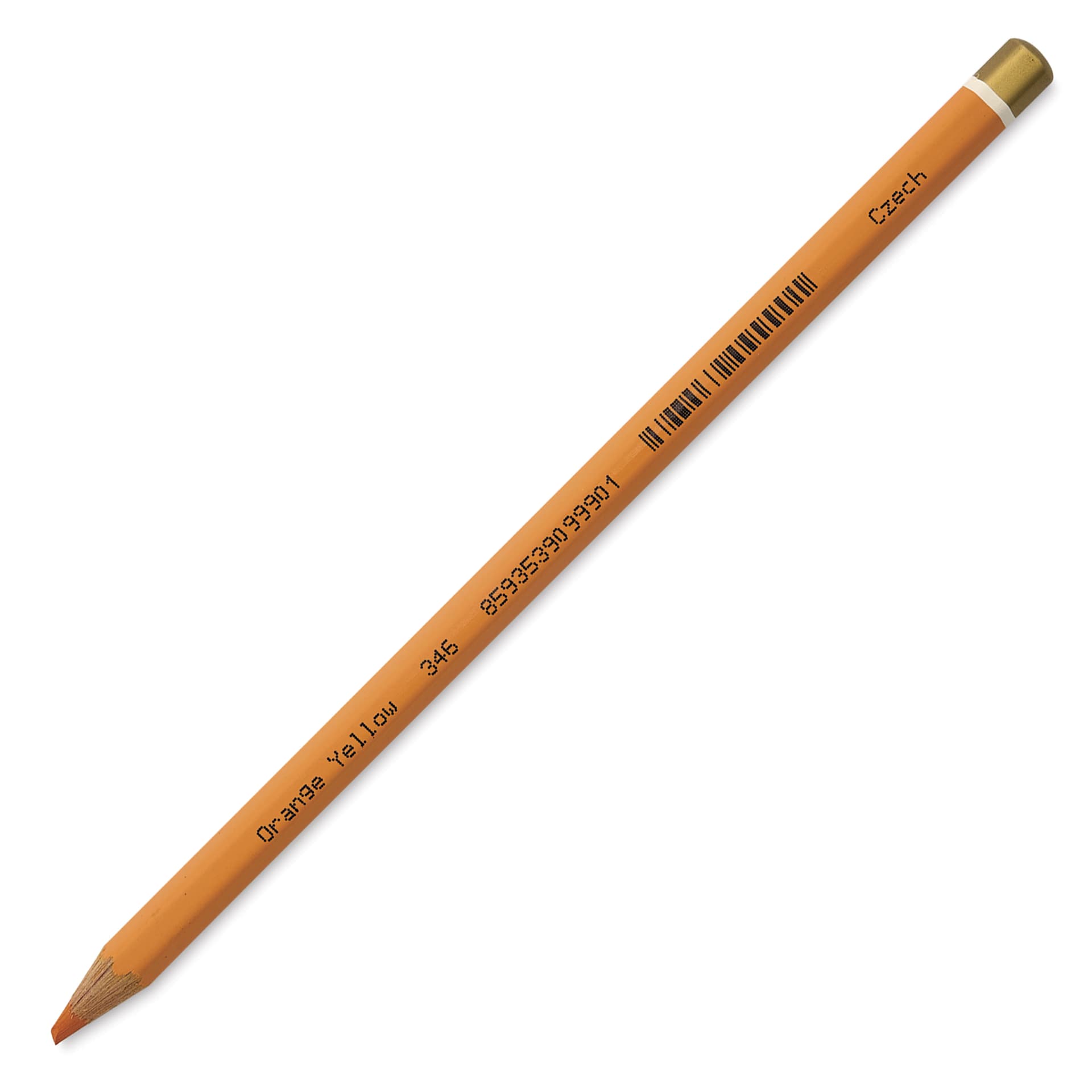 Koh-I-Noor Polycolor Dry Color Drawing Pencil - Orange Yellow 42, pencil