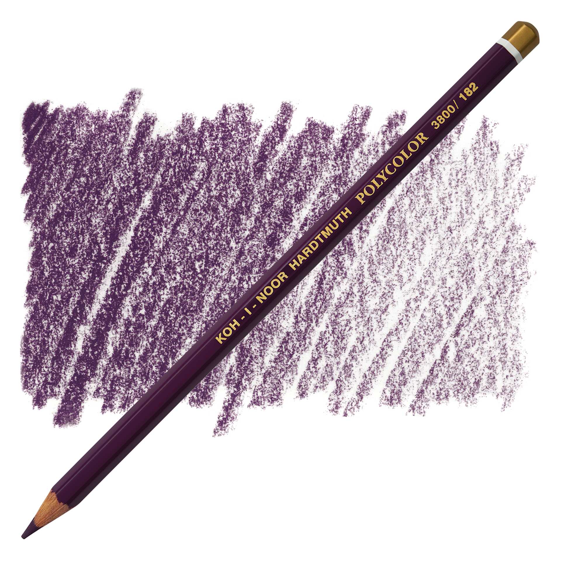 Koh-I-Noor Polycolor Dry Color Drawing Pencil - Delft Blue 182, swatch and pencil