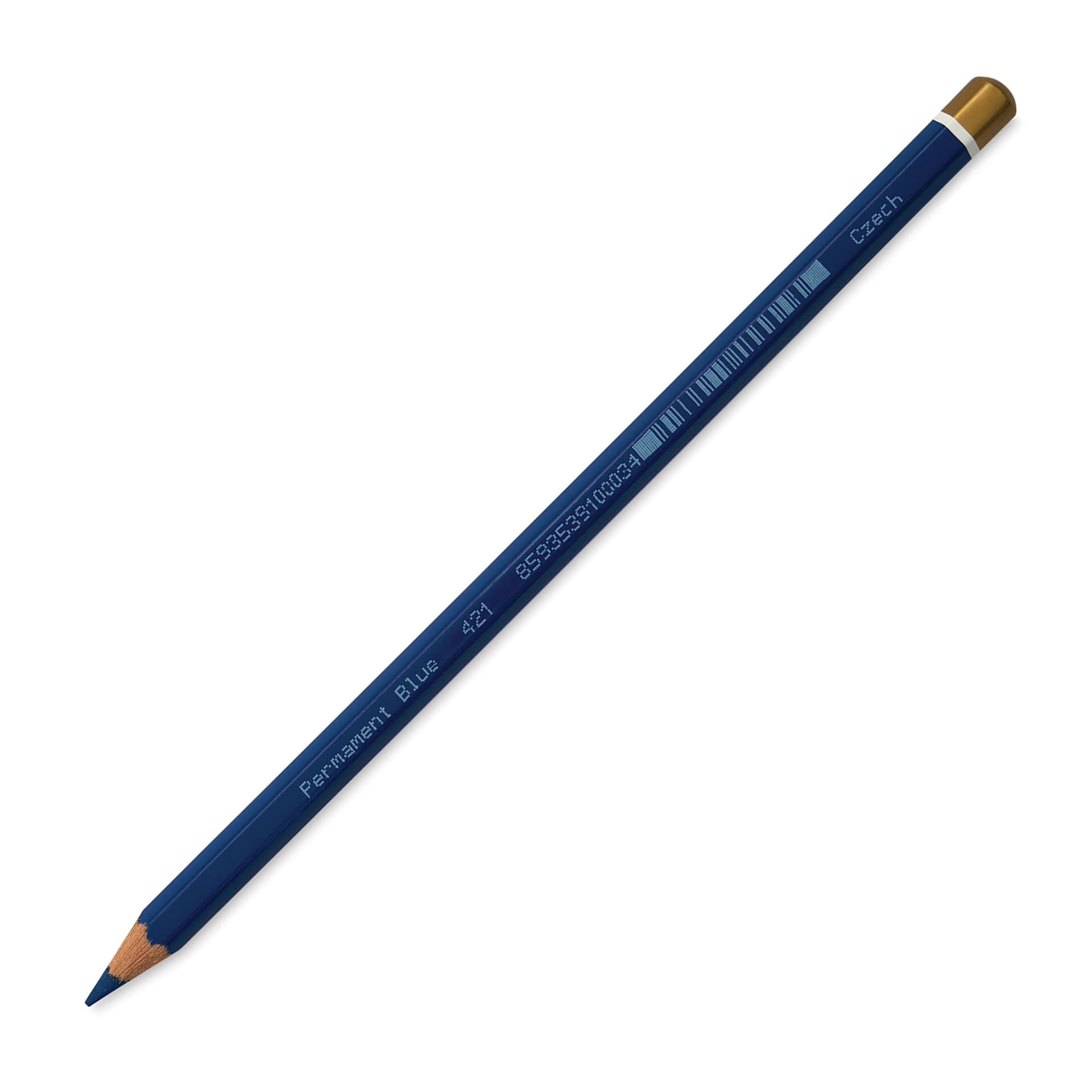 Koh-I-Noor Polycolor Dry Color Drawing Pencil - Permanent Blue 55, side