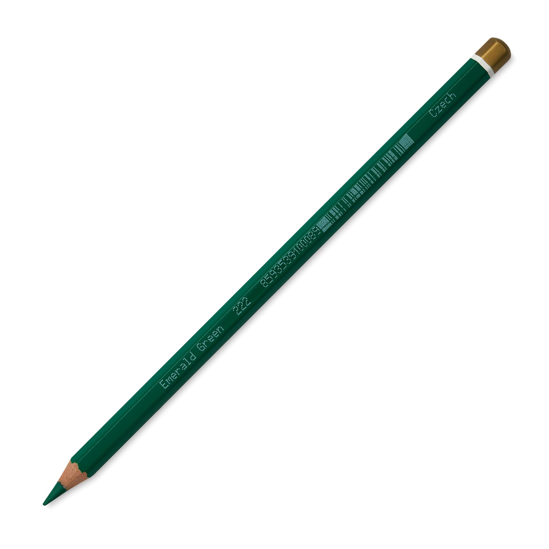 Koh-I-Noor Polycolor Dry Color Drawing Pencil - Emerald Green 60, side