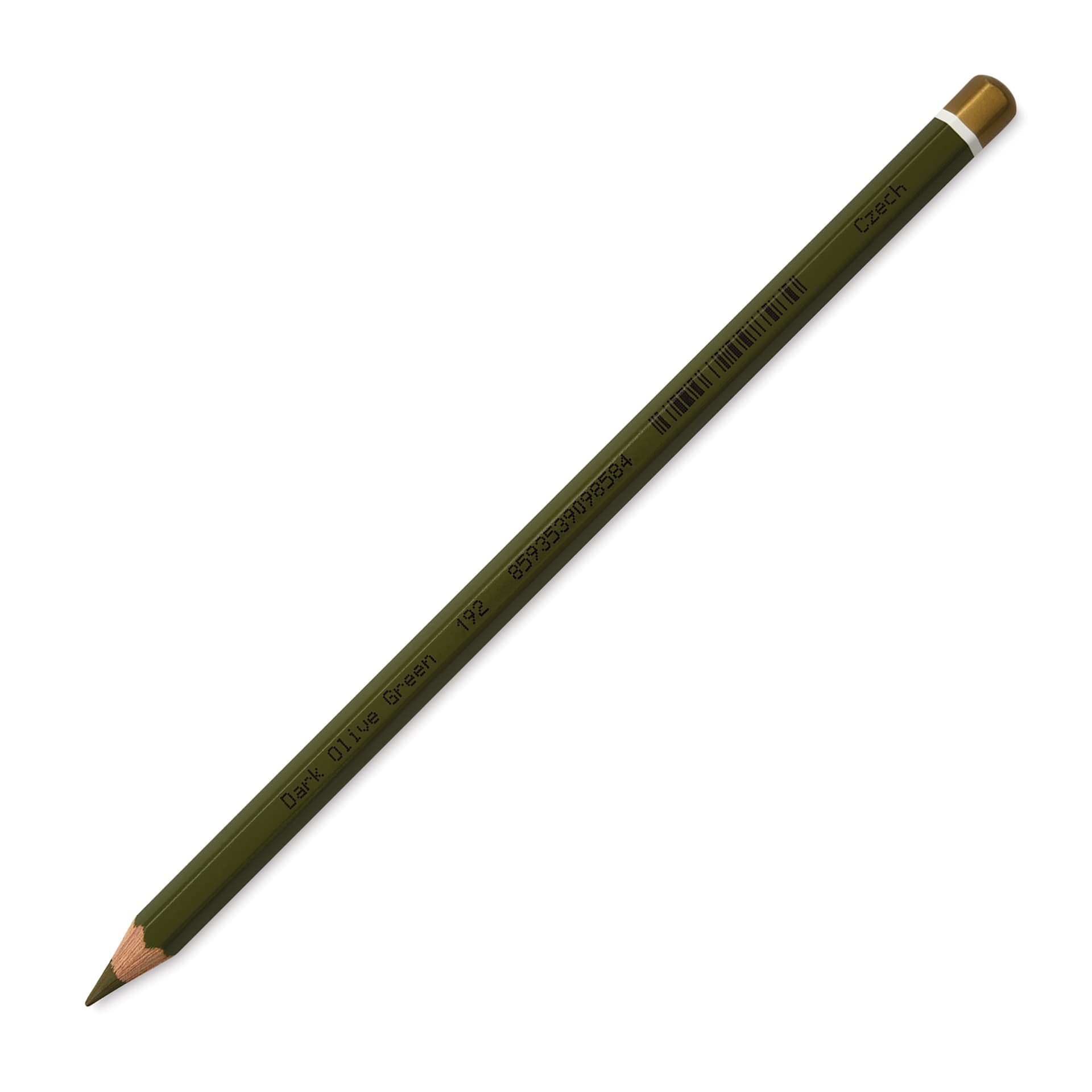 Koh-I-Noor Polycolor Dry Color Drawing Pencil - Dark Olive Green 27, side