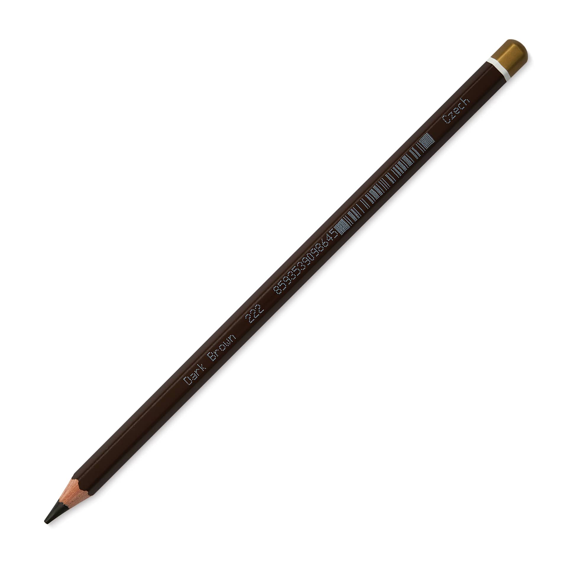 Koh-I-Noor Polycolor Dry Color Drawing Pencil - Dark Brown 33, side