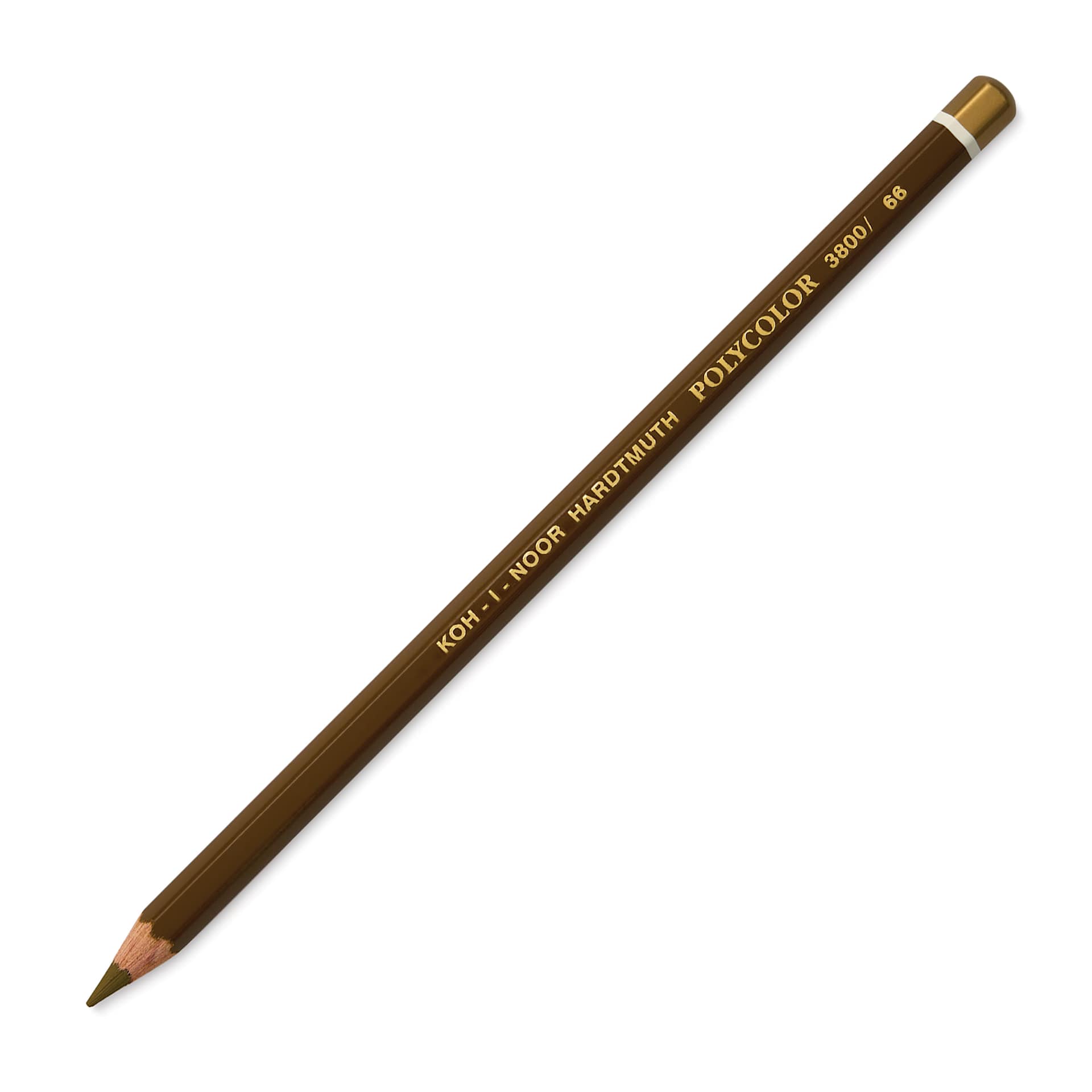 Koh-I-Noor Polycolor Dry Color Drawing Pencil - Raw Umber 66