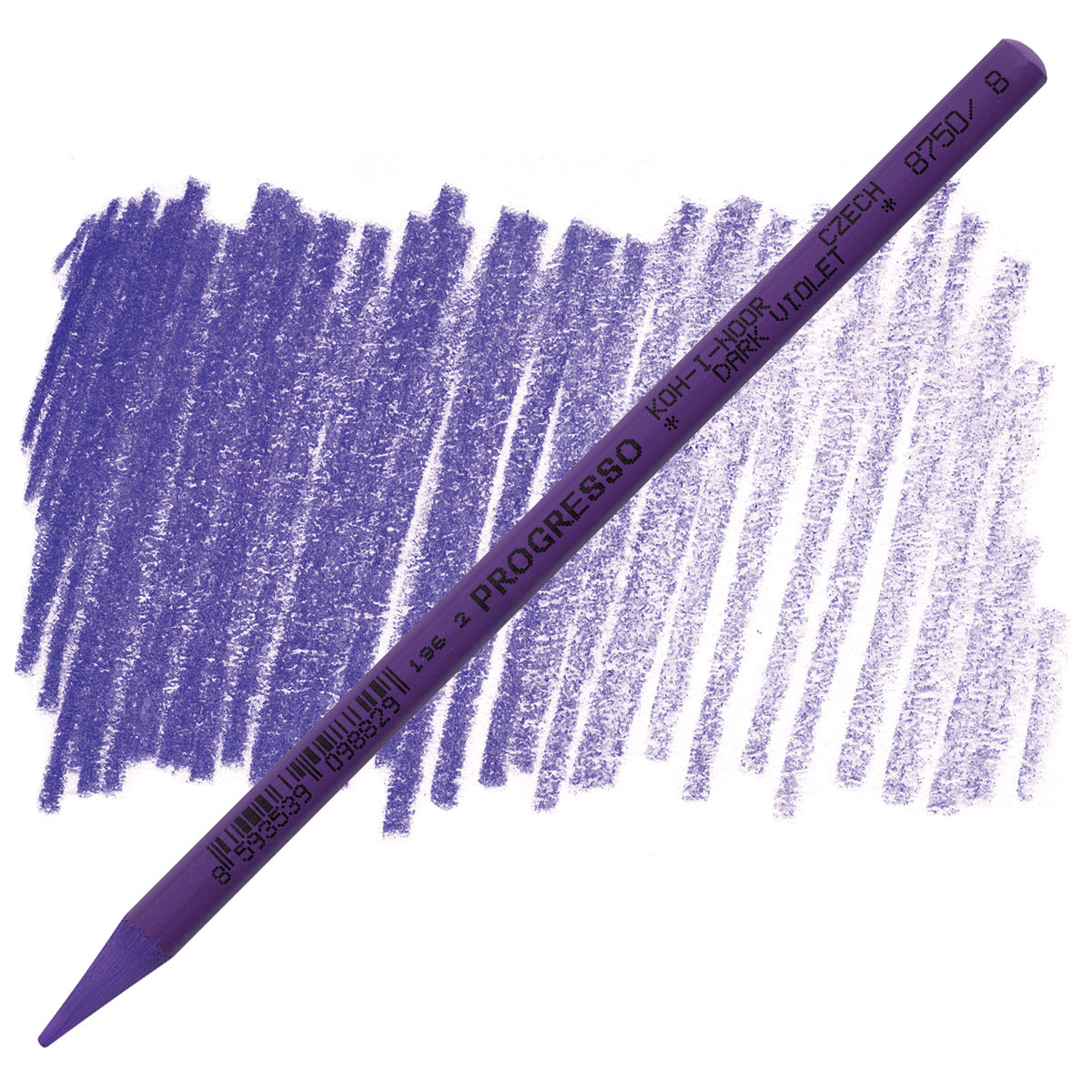 Koh-I-Noor Woodless Colored Pencil - Dark Violet pencil and swatch