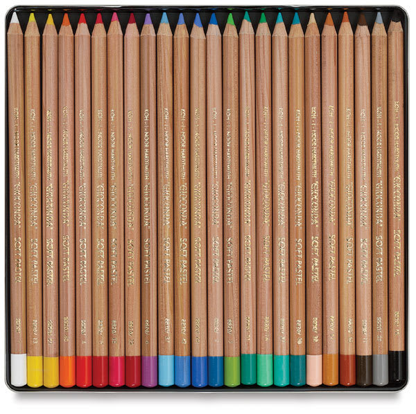 Soft Pastel Pencils, Set of 24